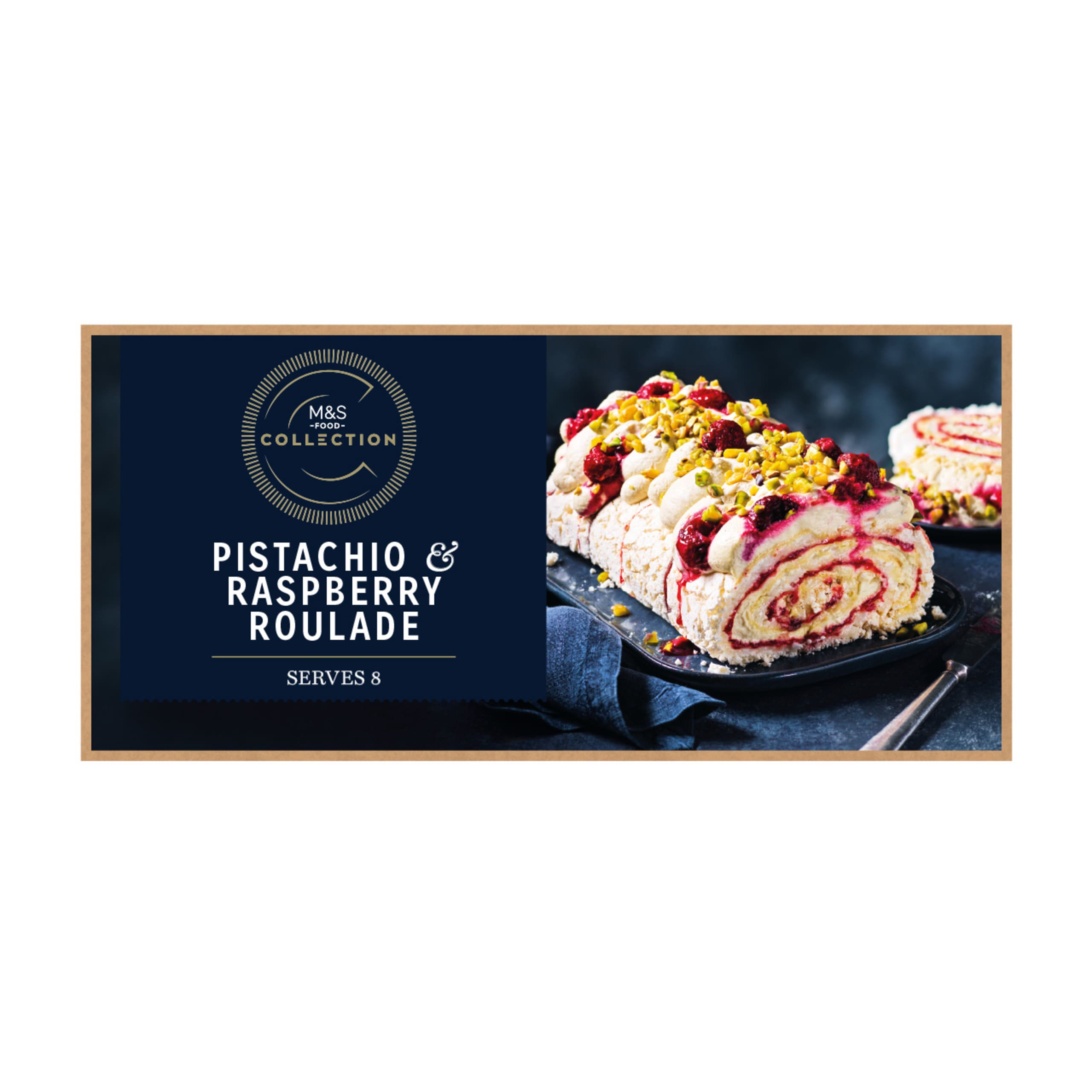 Hand Rolled Pistachio & Raspberry Roulade | M&S