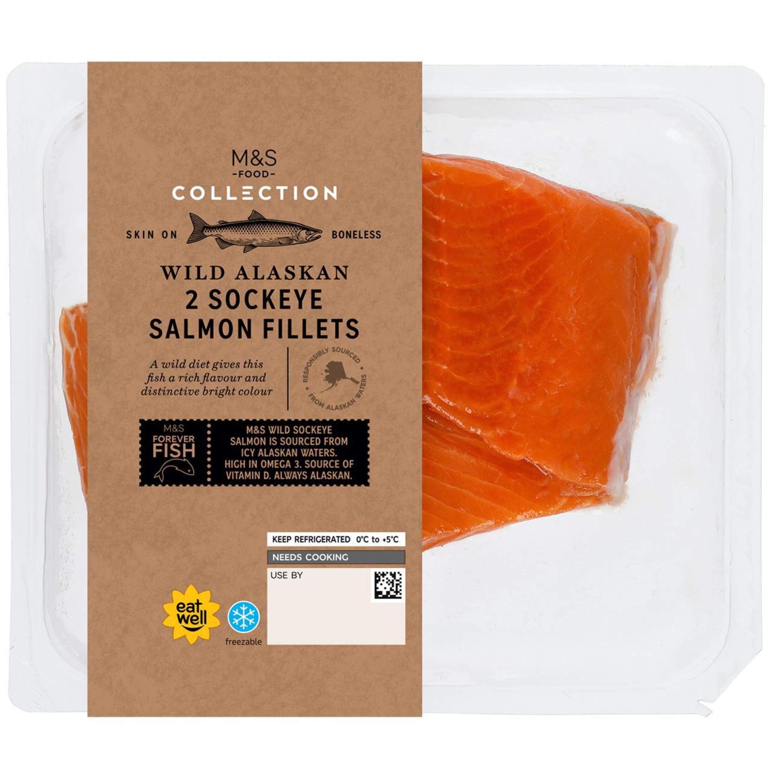 Wild Alaskan Sockeye Salmon Fillets 1 of 1