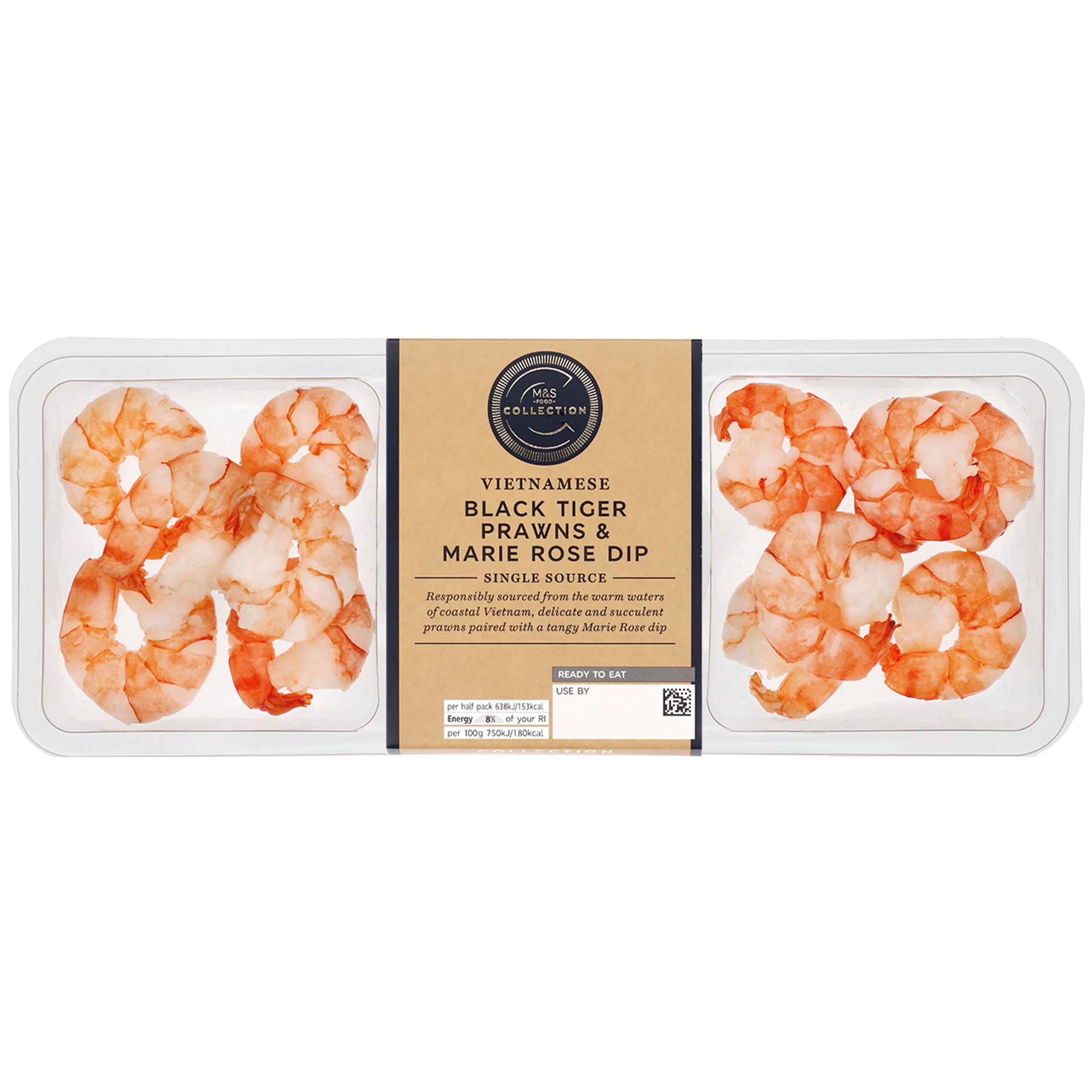 Collection Vietnamese Black Tiger Prawns and Marie Rose Dip 1 of 1