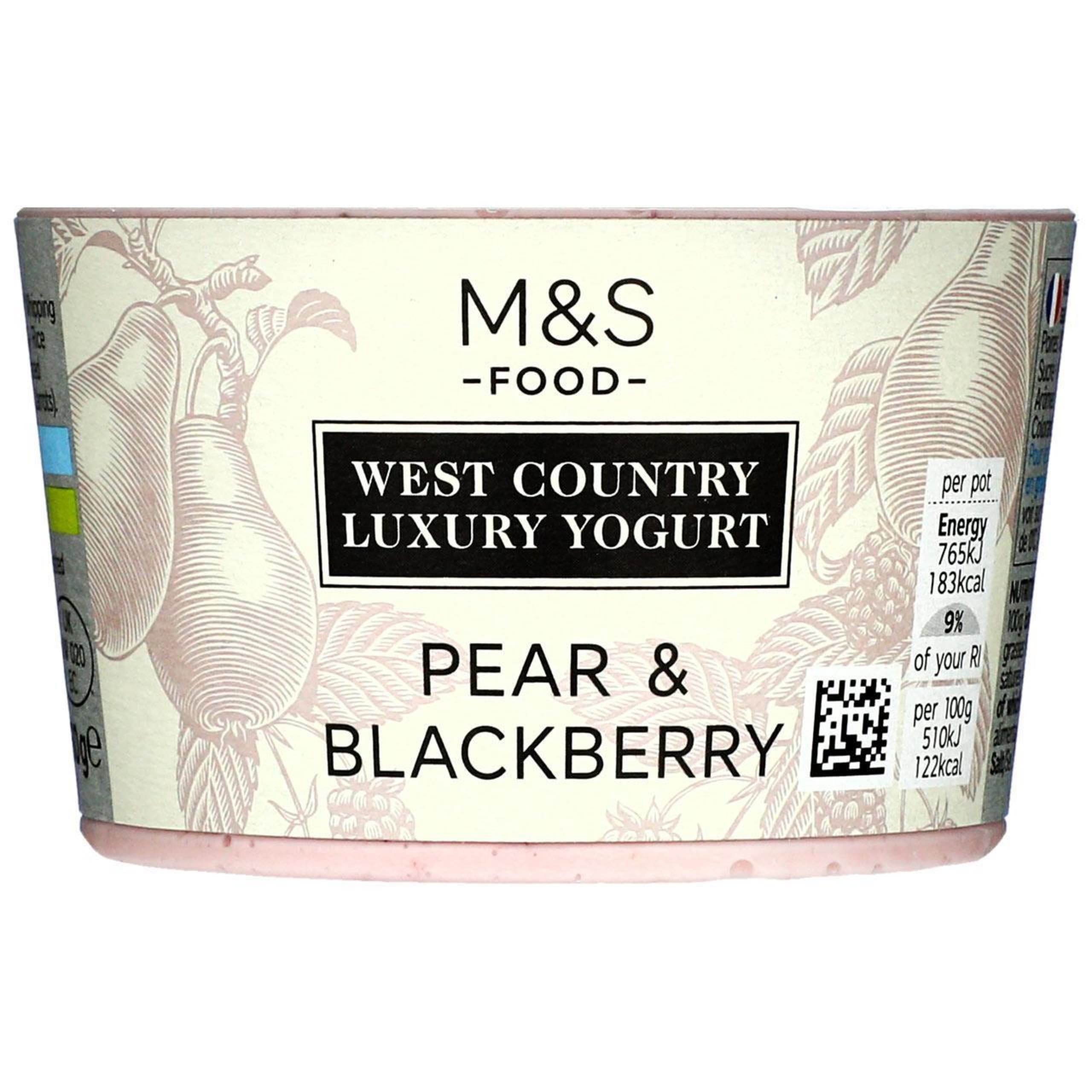 West Country Luxury Pear and Blackberry Yogurt 1 of 1