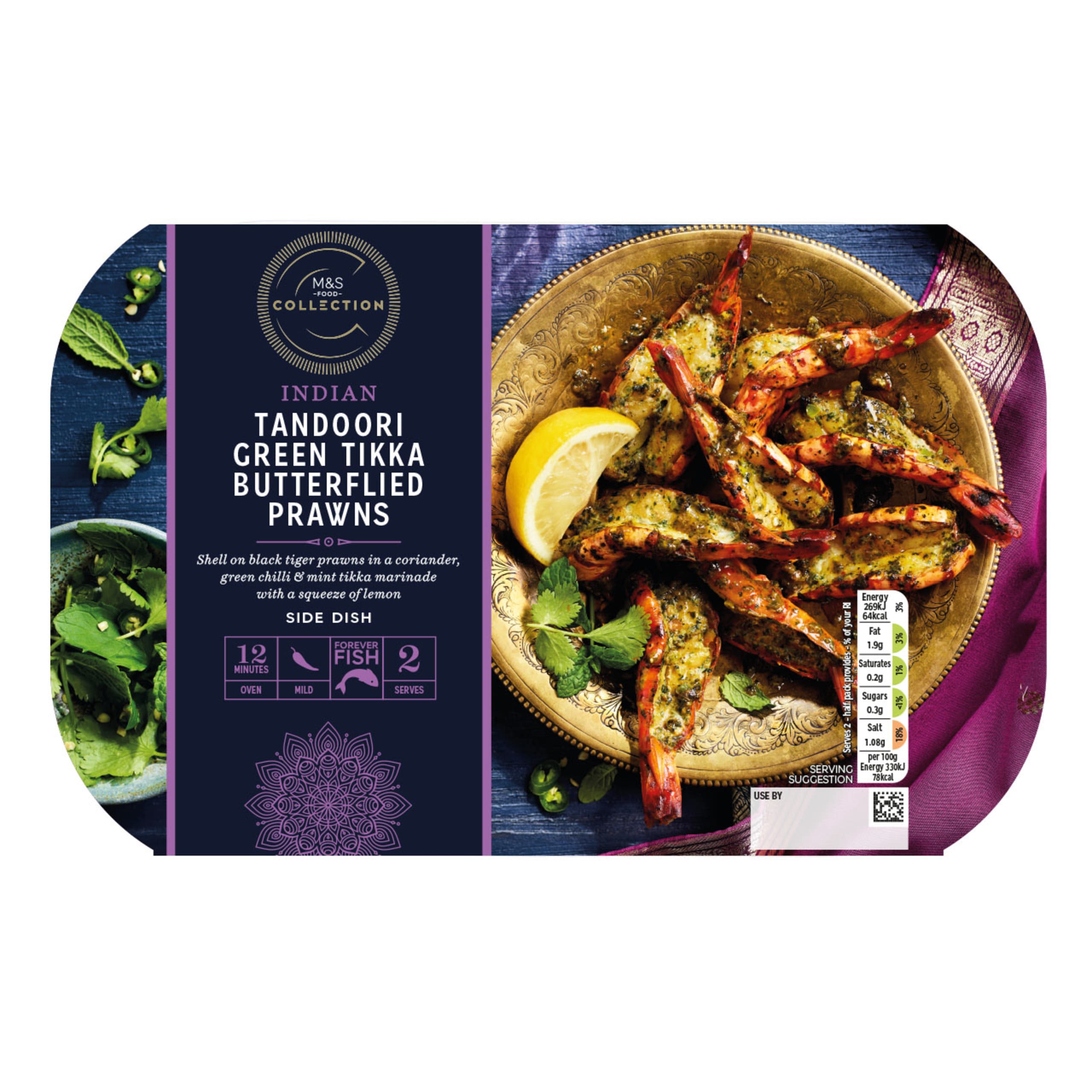Tandoori Green Tikka Butterflied Prawns 1 of 1