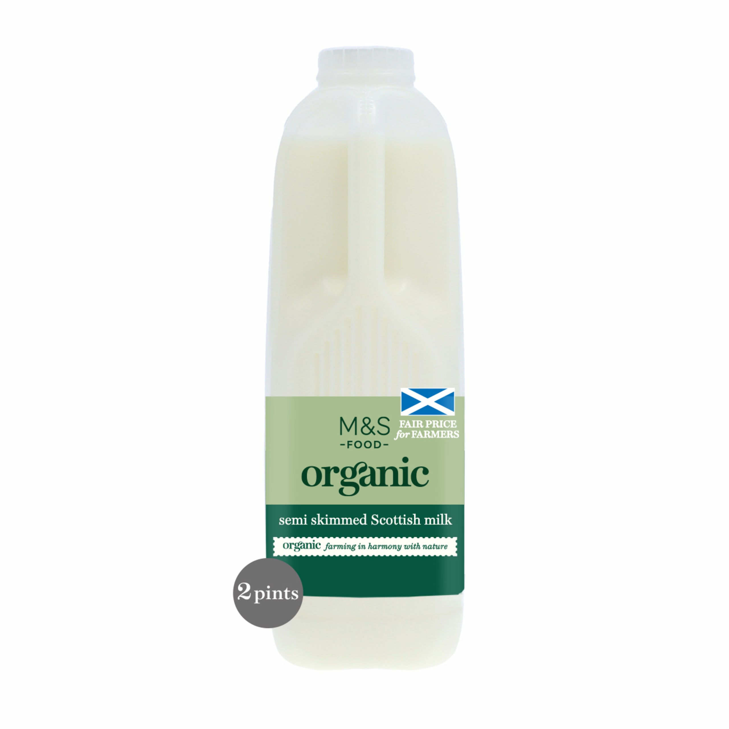 Organic Scottish Semi Skimmed Milk 1 of 1