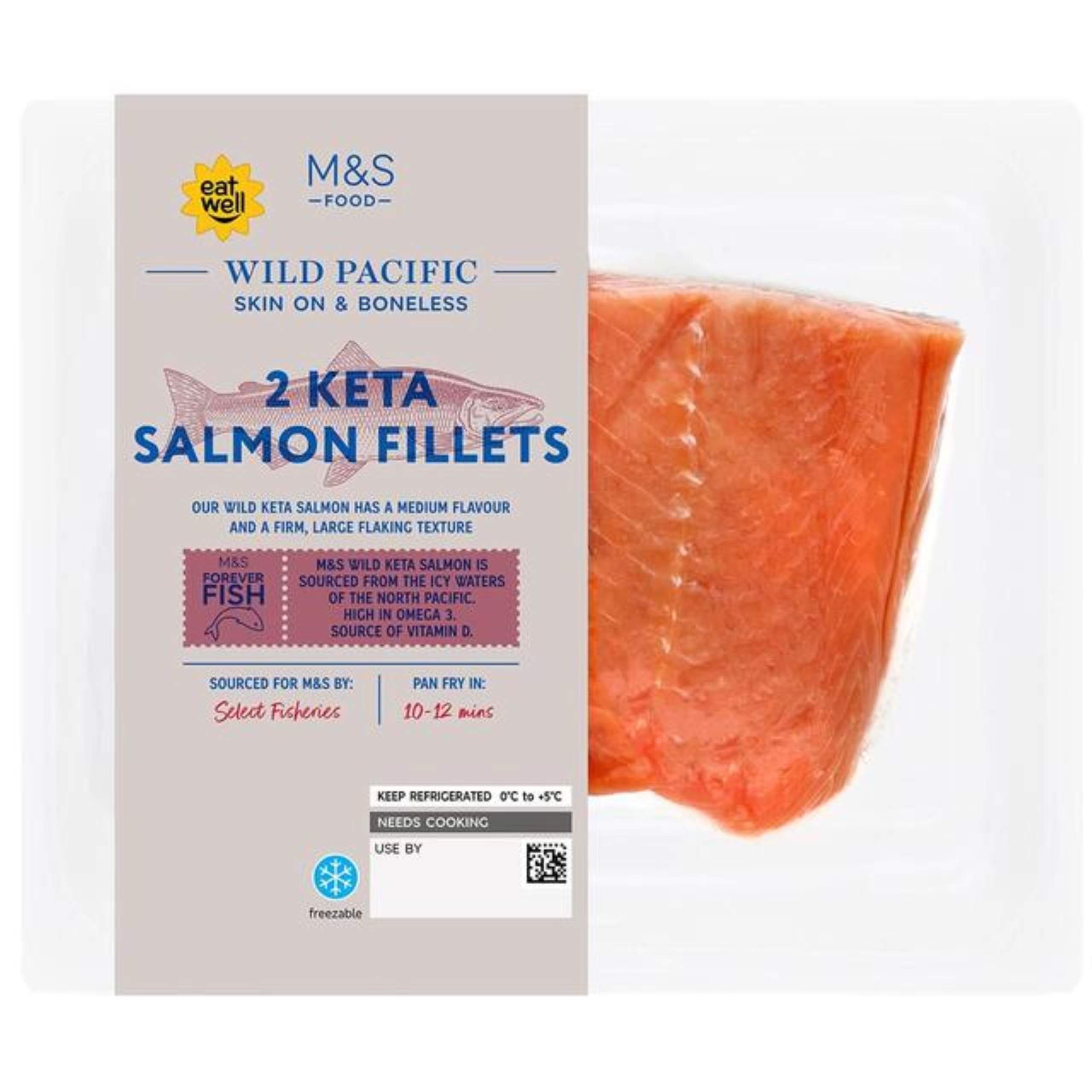 Wild Pacific Keta Salmon Fillets 1 of 1