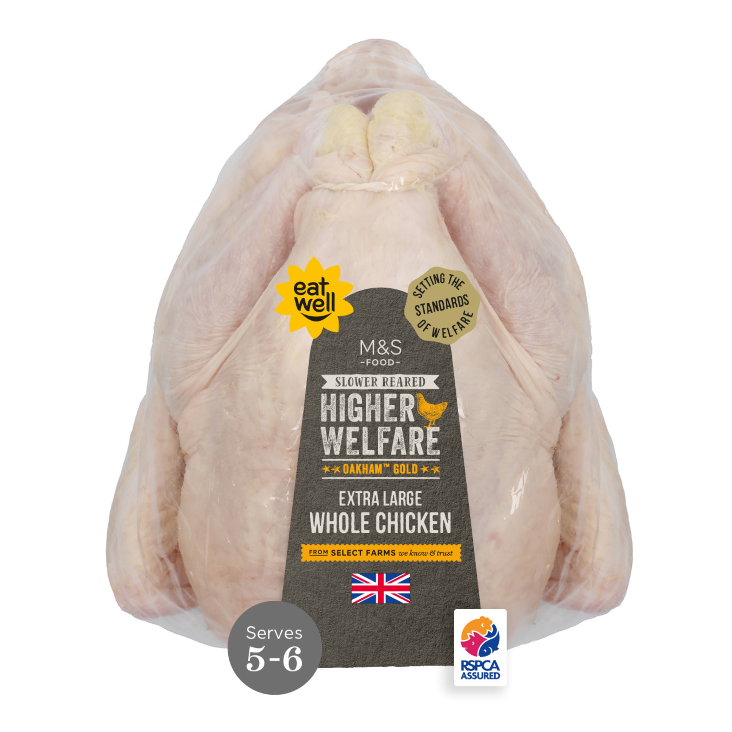 Slower Reared Higher Welfare Oakham Gold Whole Chicken 1 of 1
