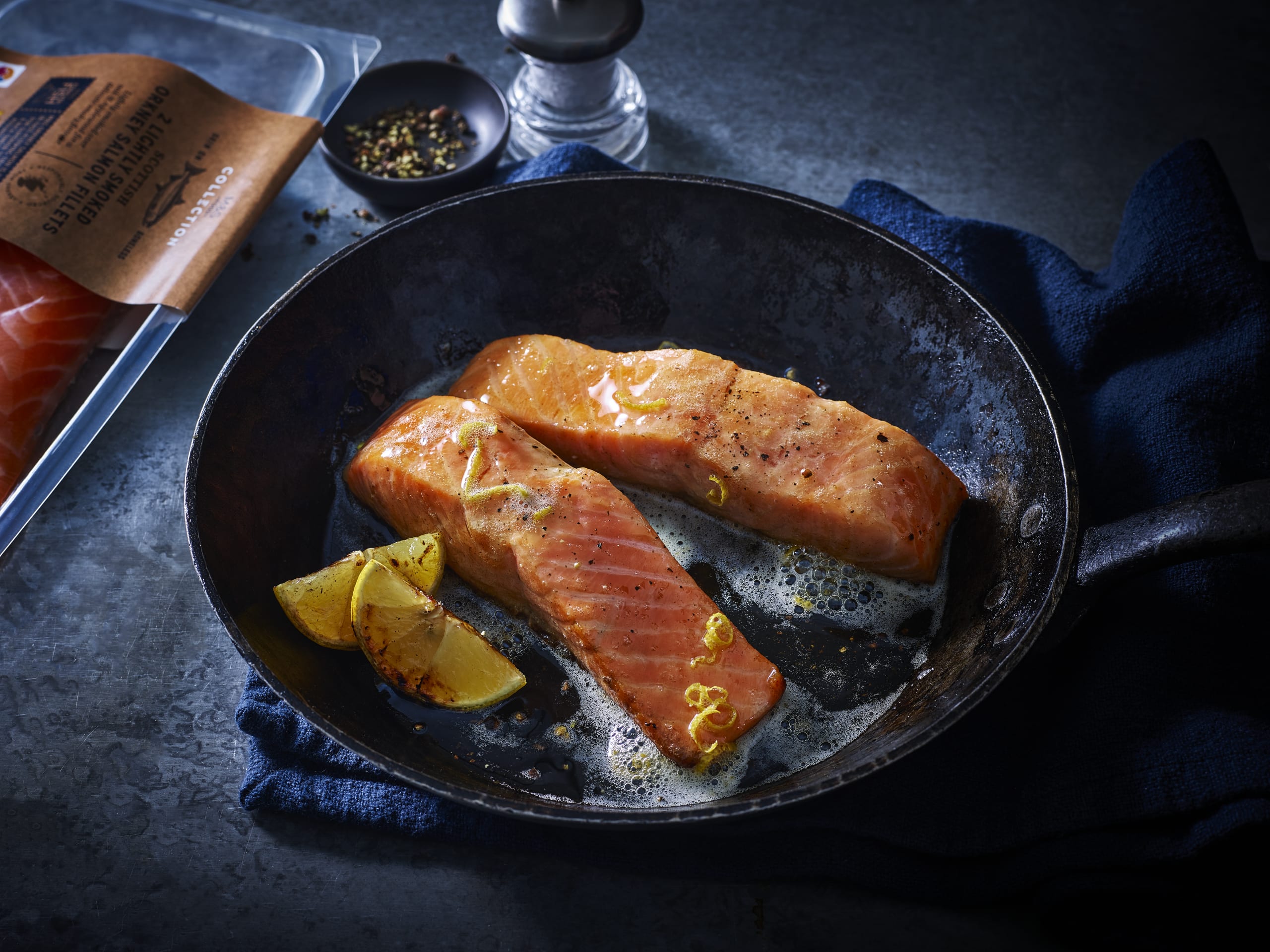 Lightly Smoked Caledonian Gold Salmon Fillets 2 of 3