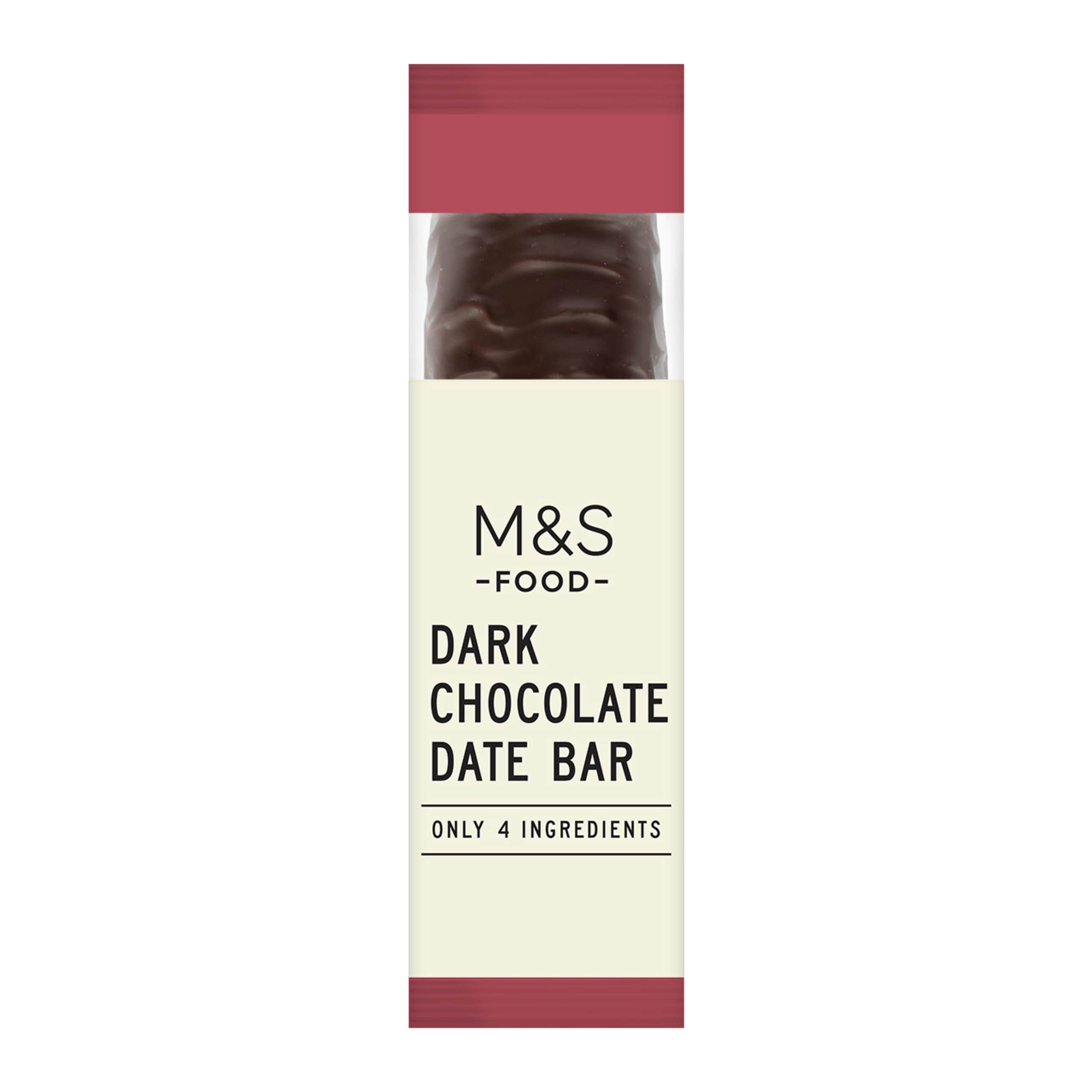 Only 4 Ingredients Dark Chocolate Date Bar 1 of 2