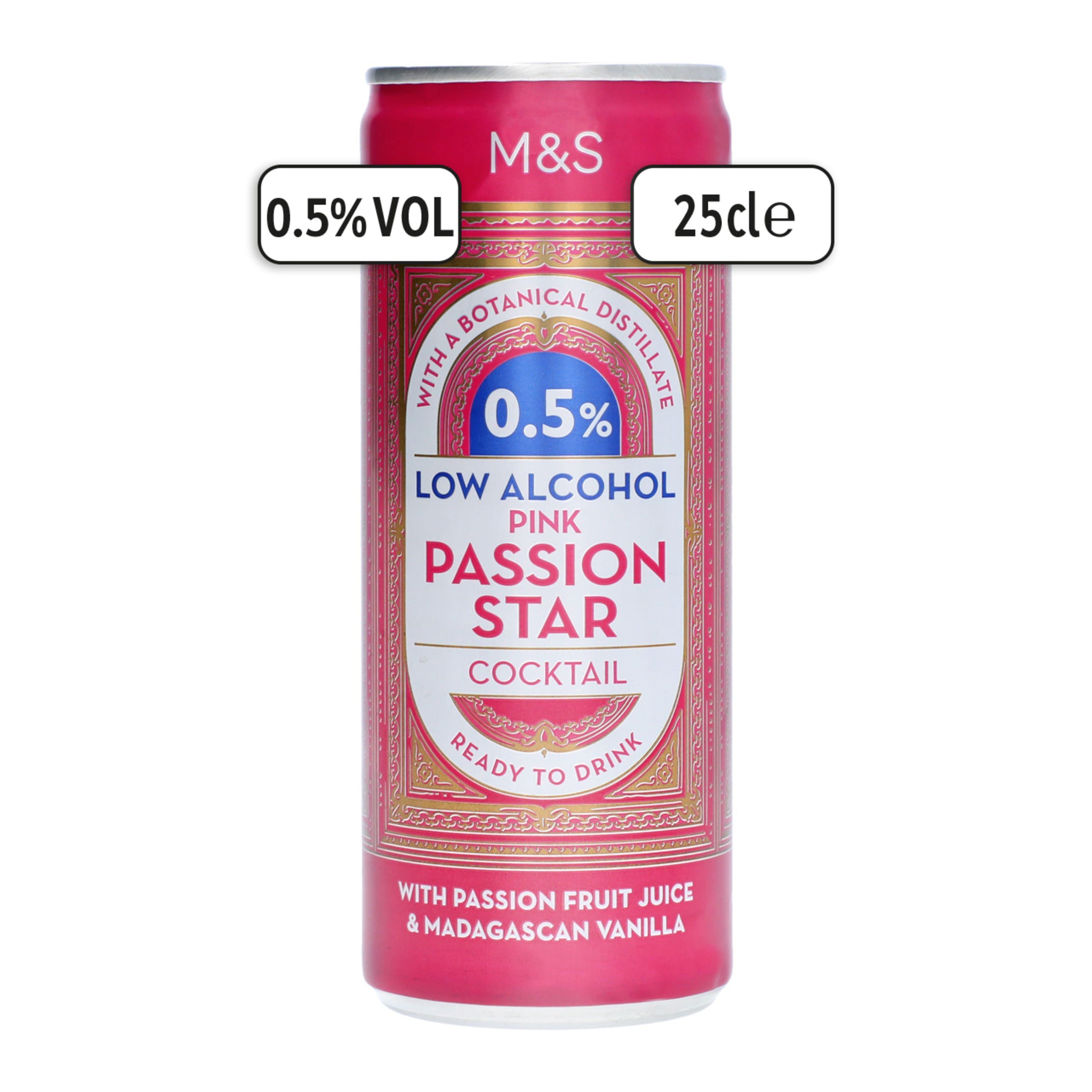 0.5% Low Alcohol Pink Passion Star 1 of 3