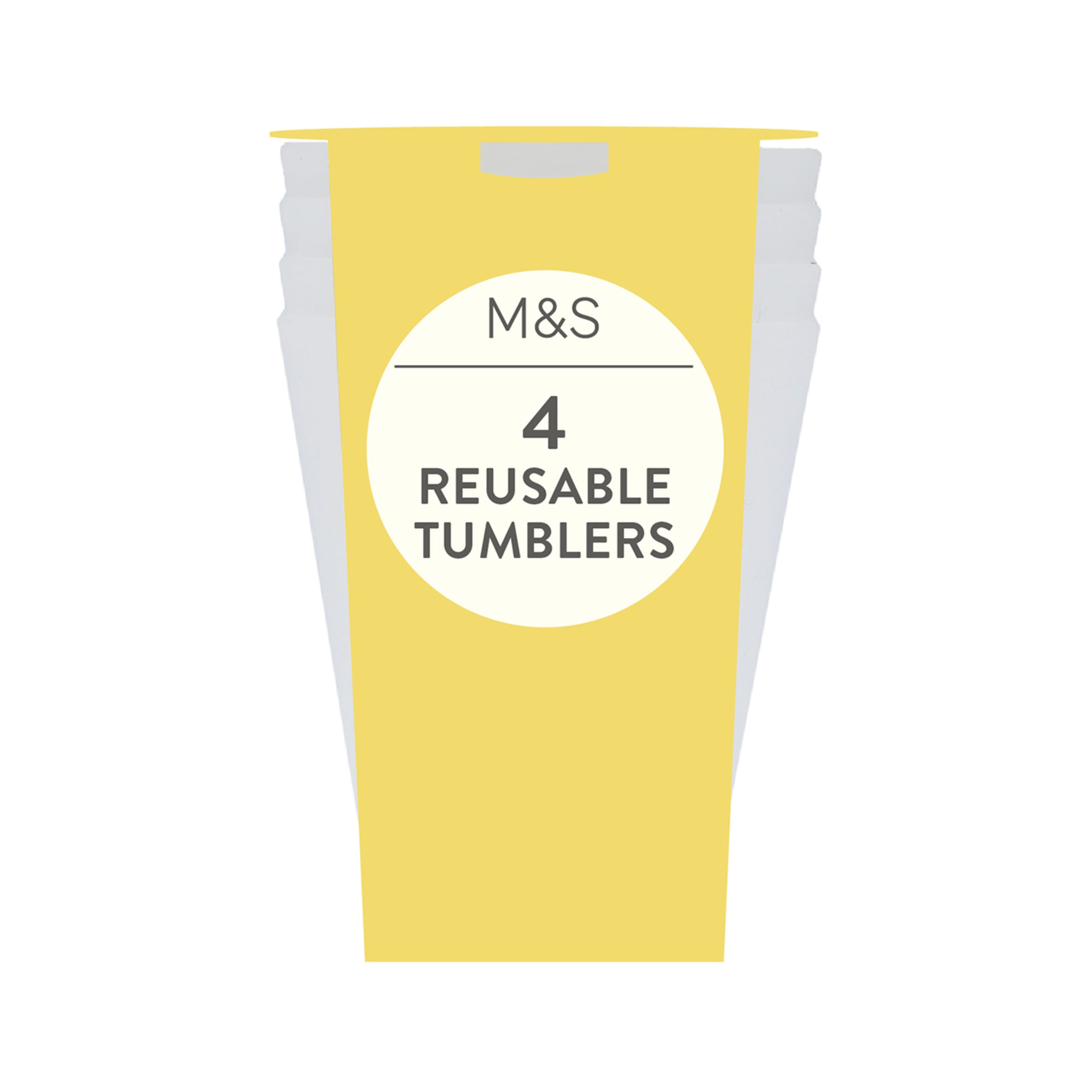 4 Reusable Tumblers 1 of 1