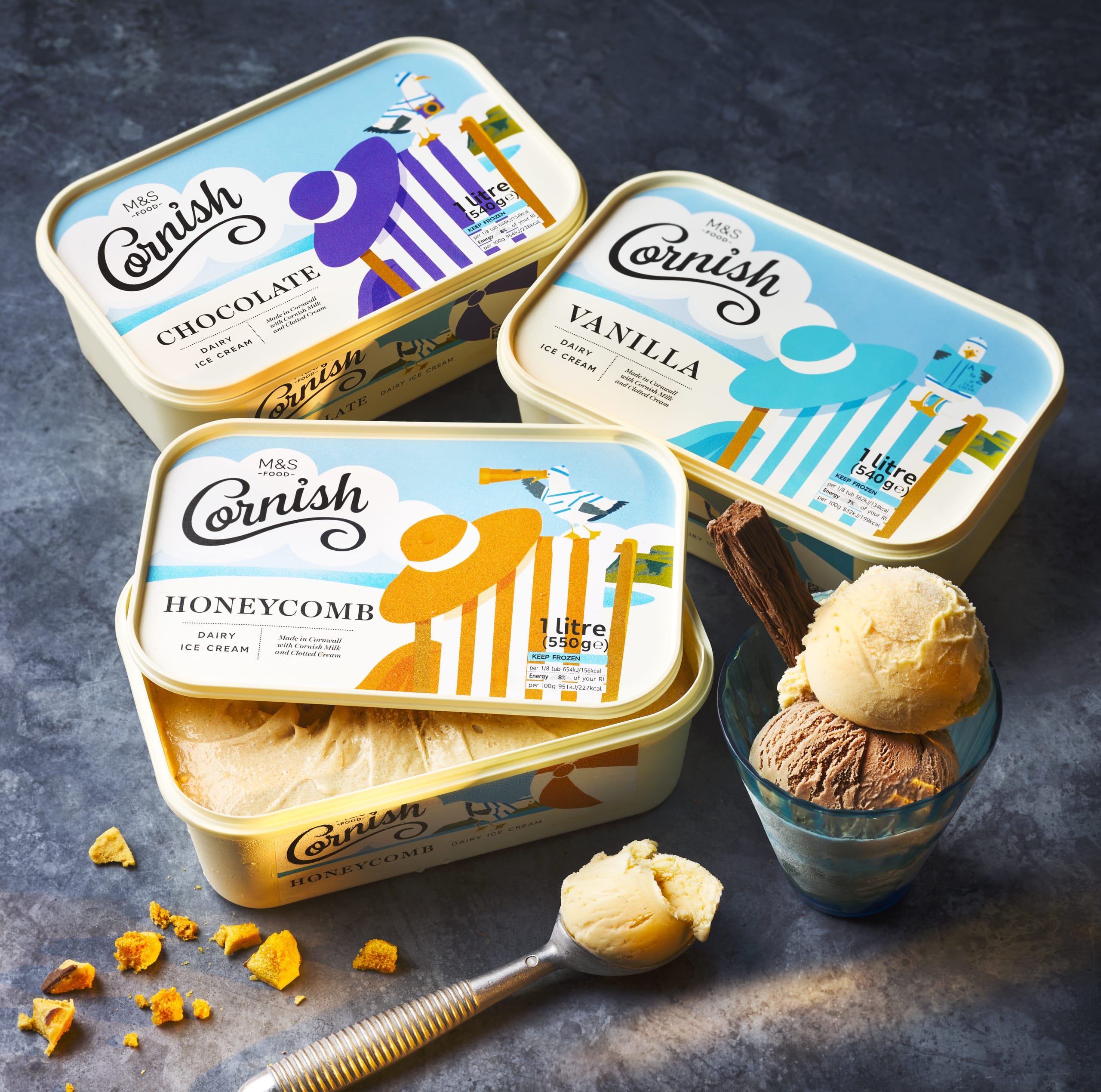 Cornish Clotted Cream Chocolate Dairy Ice Cream 3 of 3