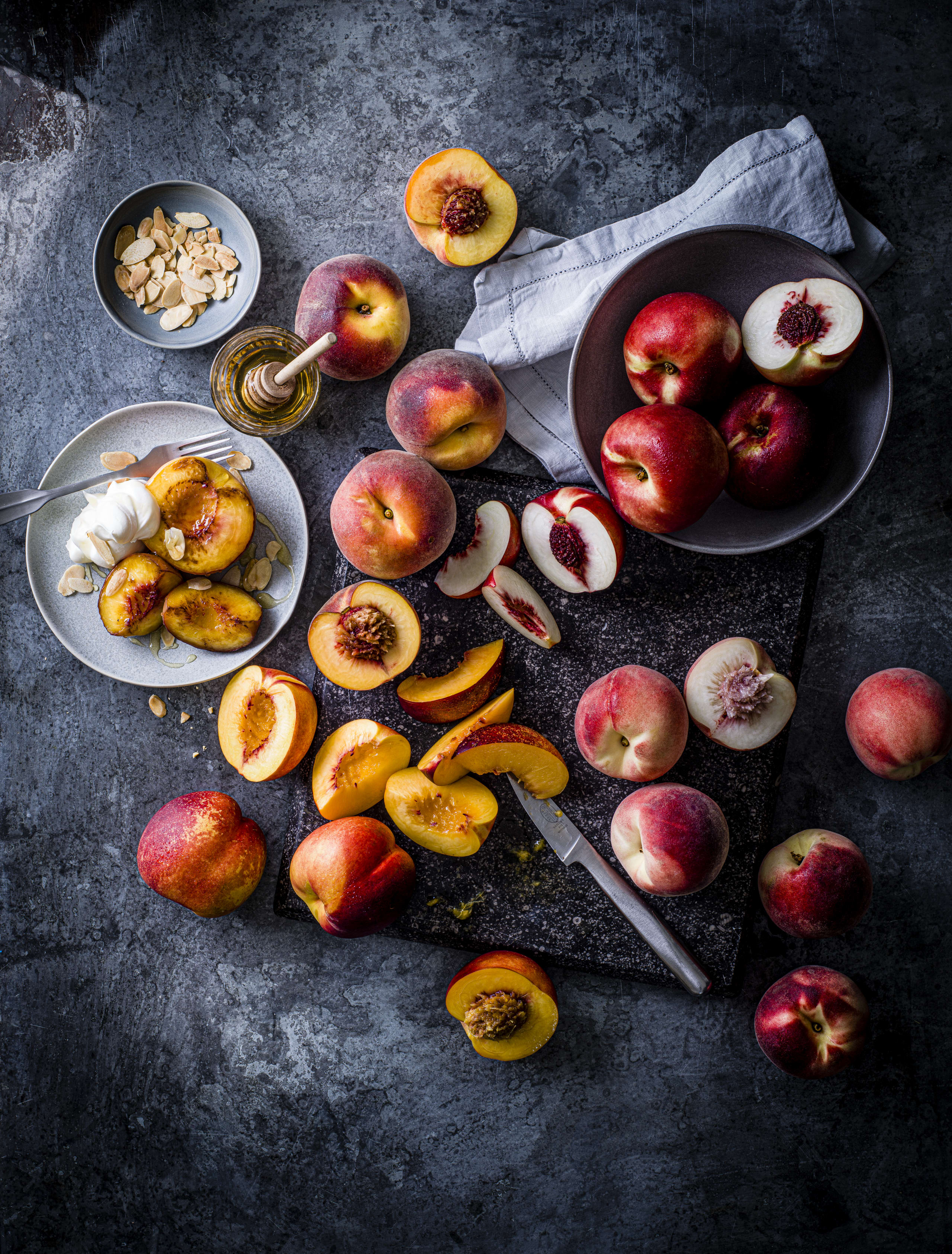 Perfectly Ripe Yellow Flesh Peaches 2 of 3