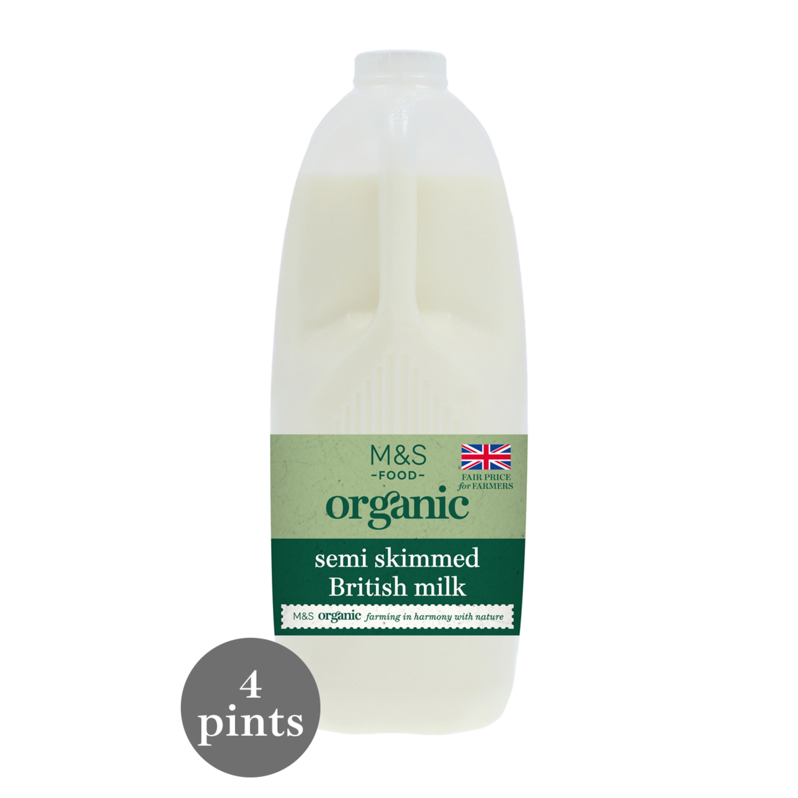 Organic Semi Skimmed British Milk 1 of 1