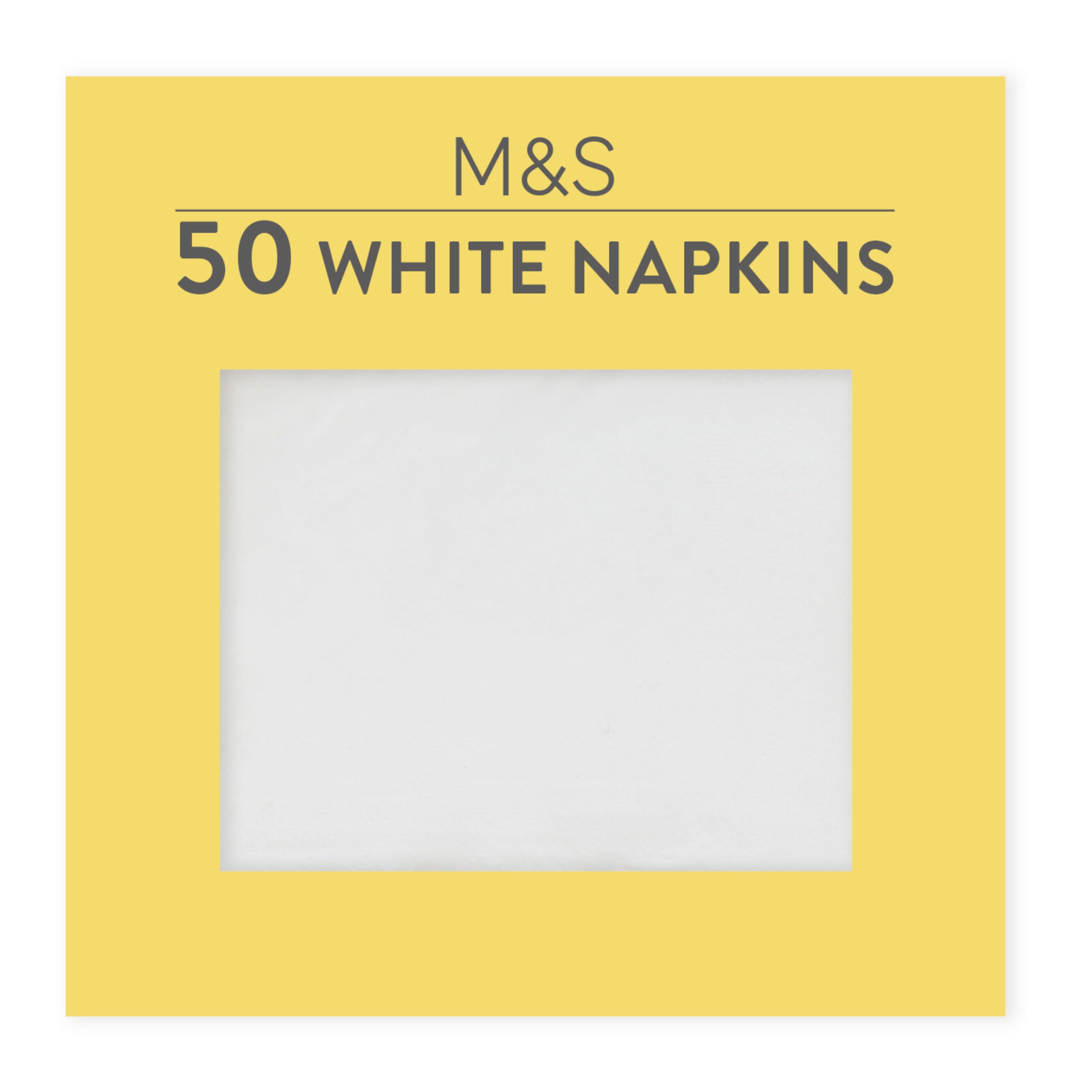 50 White Napkins 1 of 1