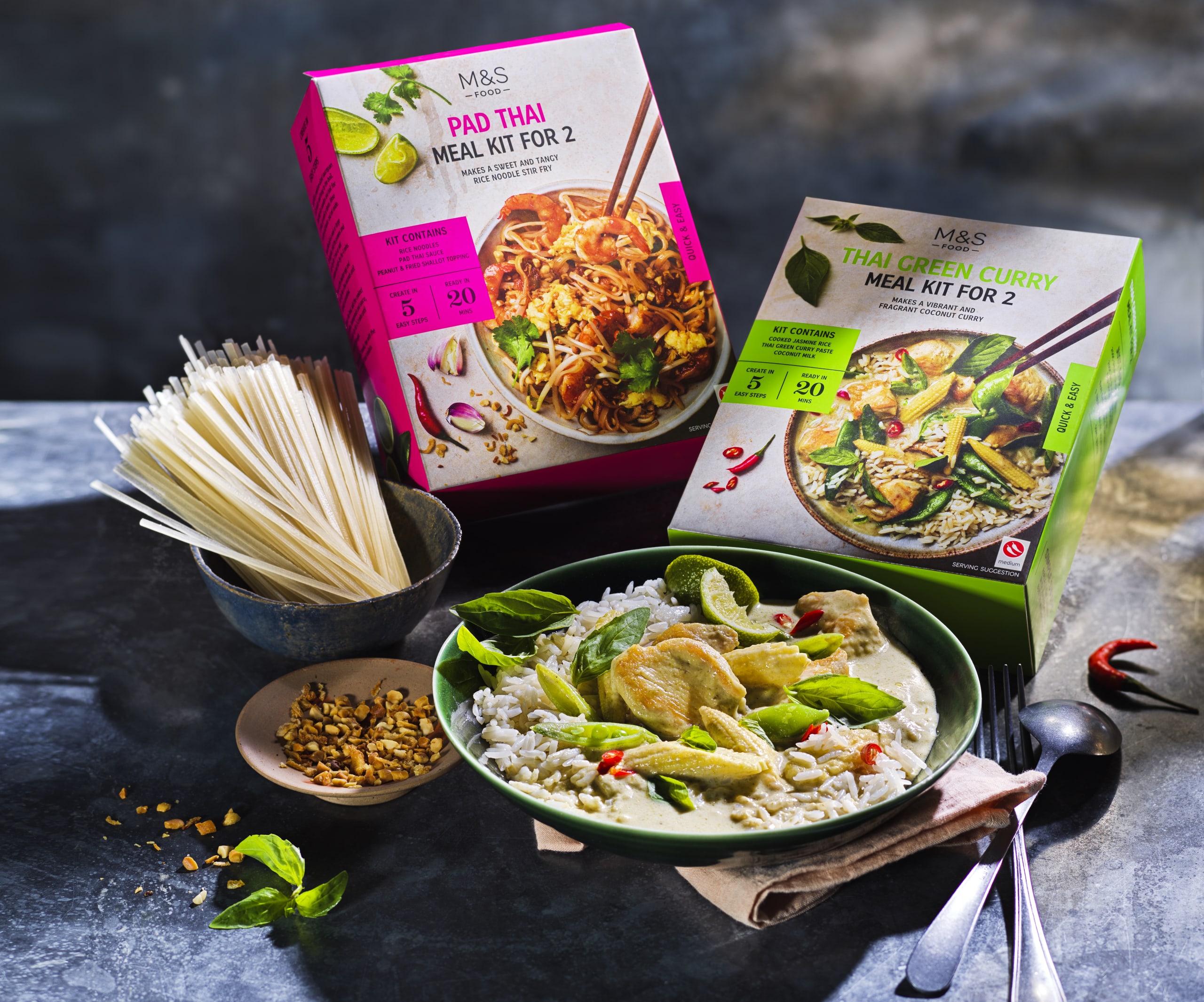 M&s thai green curry ready meal on sale