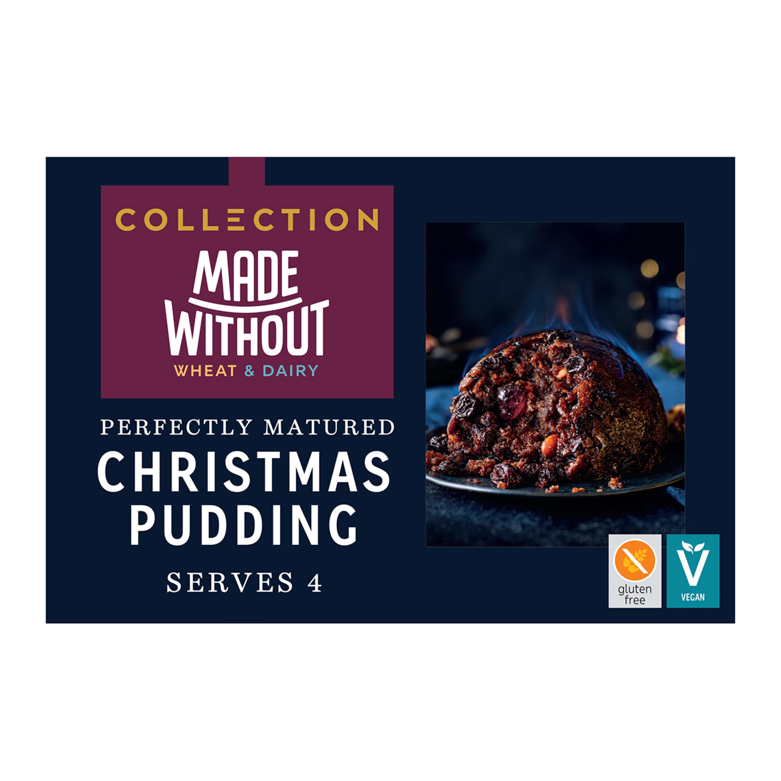 Collection Made Without Wheat and Dairy Perfectly Matured Christmas Pudding 1 of 1