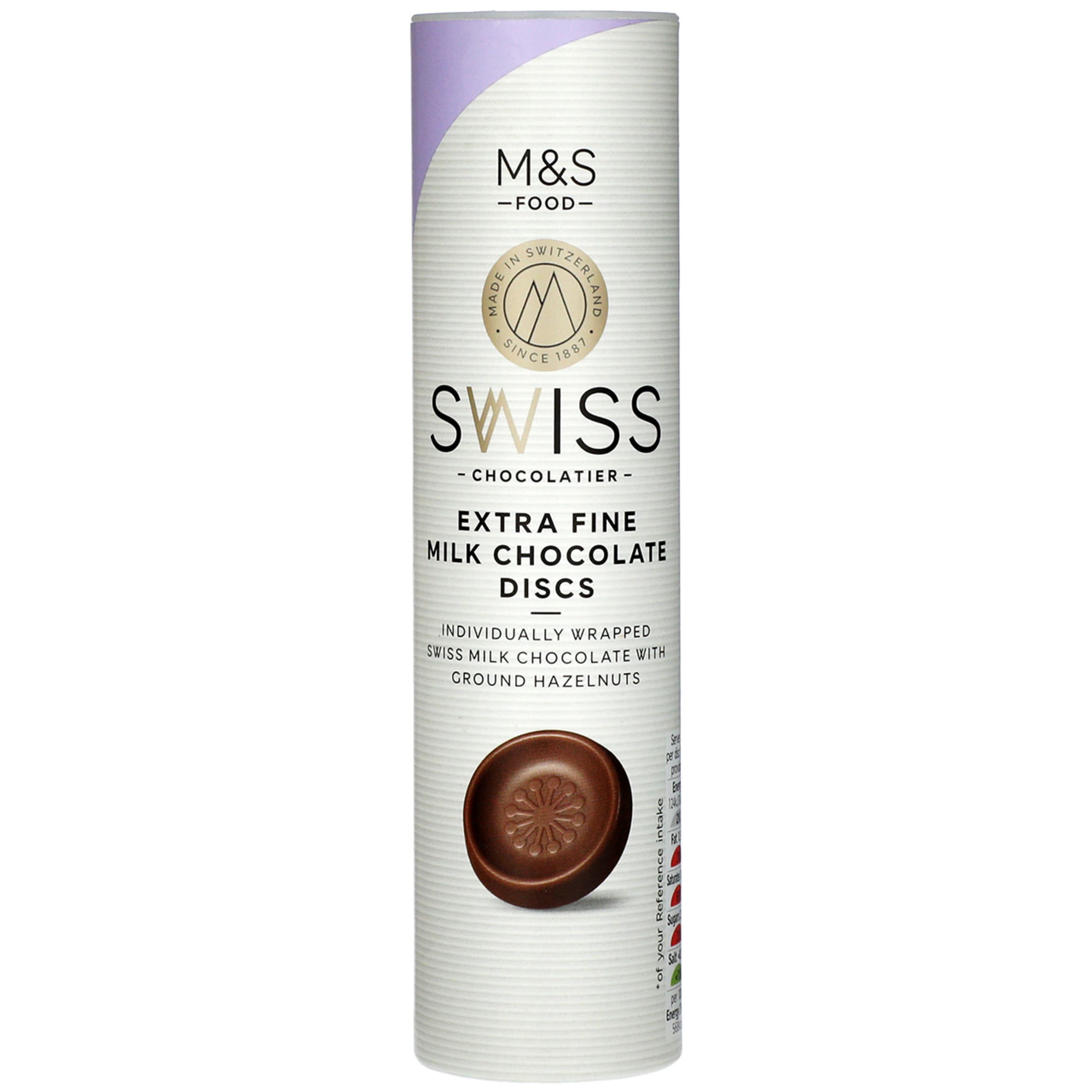 Swiss Extra Fine Milk Chocolate Discs 1 of 1