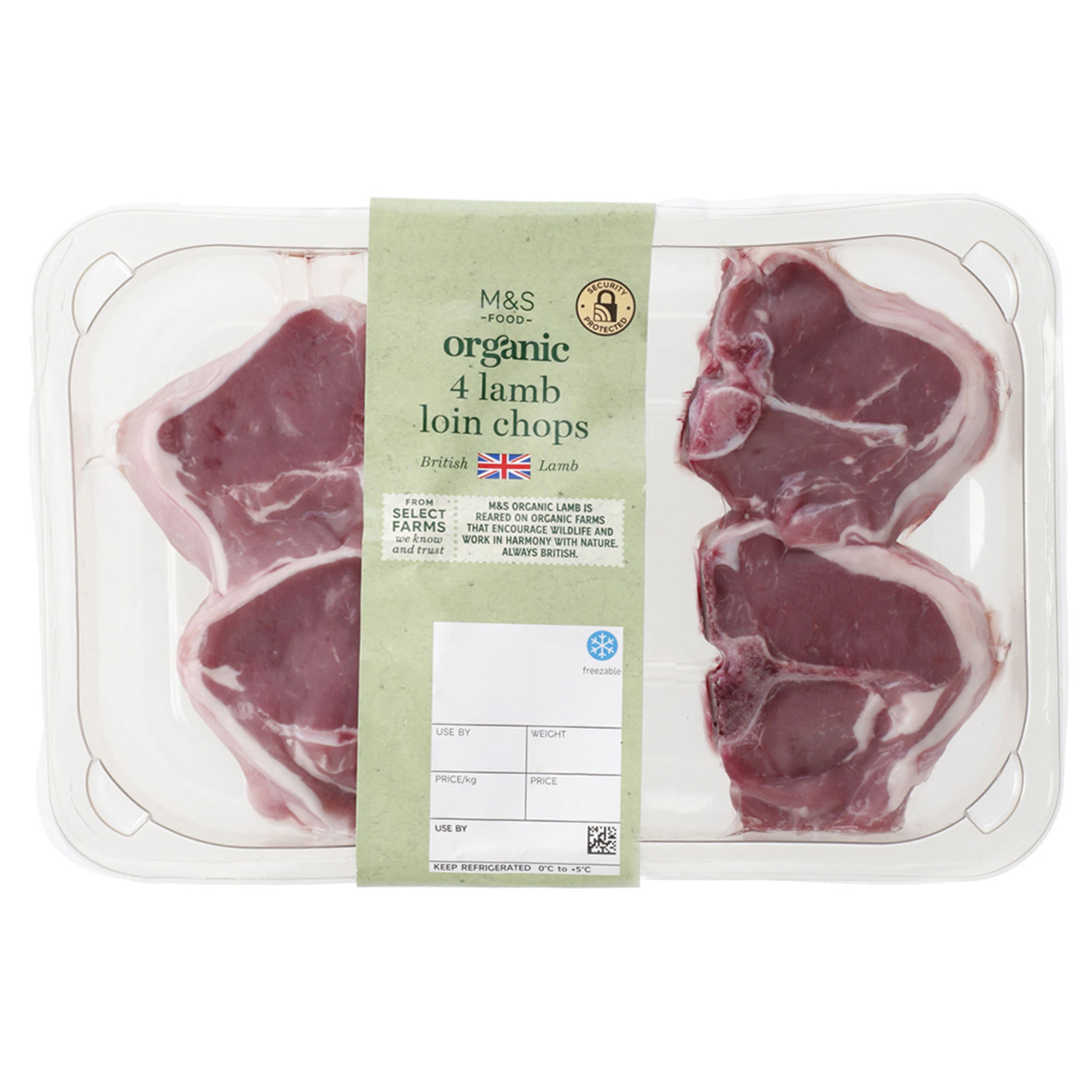 Organic 4 Lamb Loin Chops 1 of 1