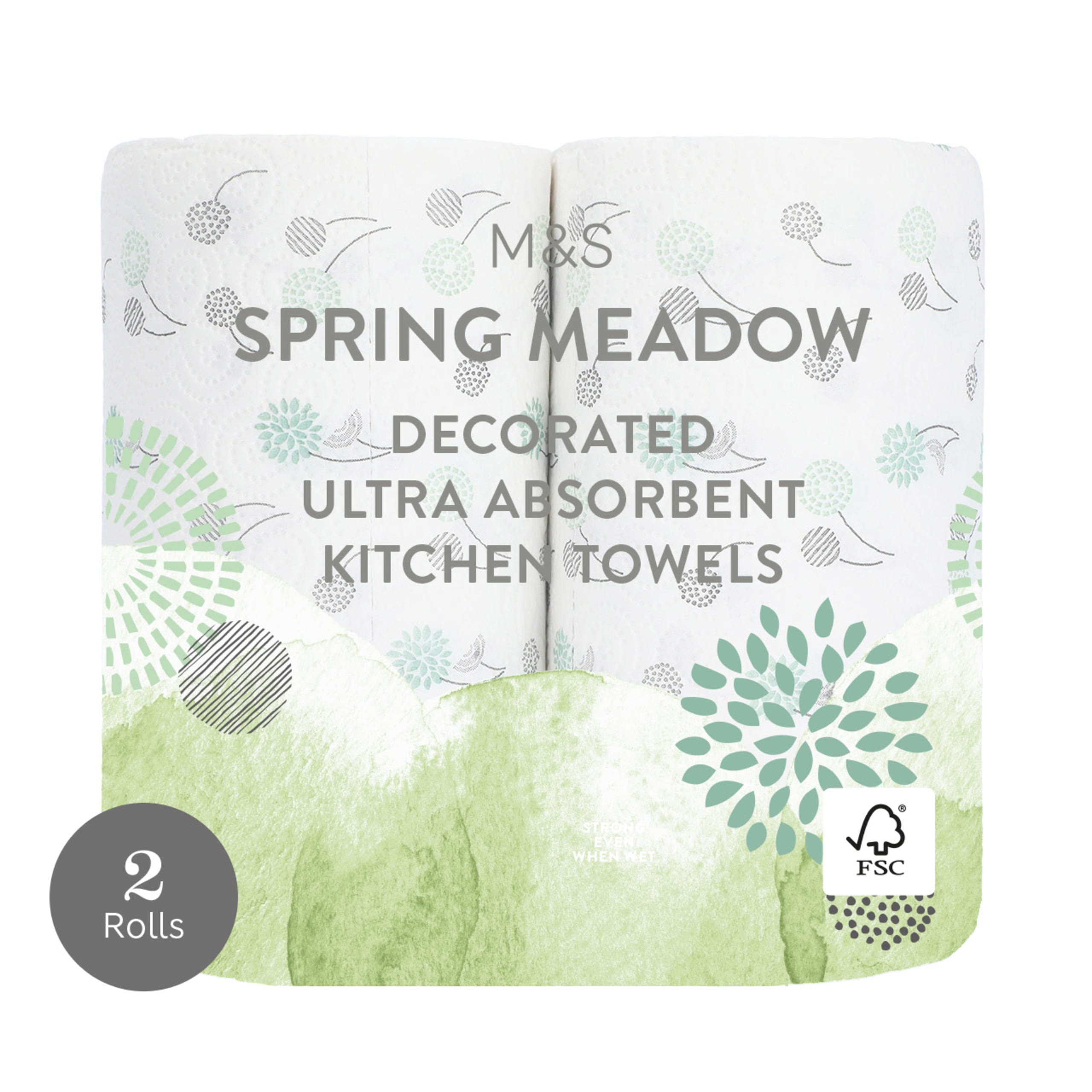Spring Meadow Decorated Ultra Absorbent Kitchen Towels 1 of 2