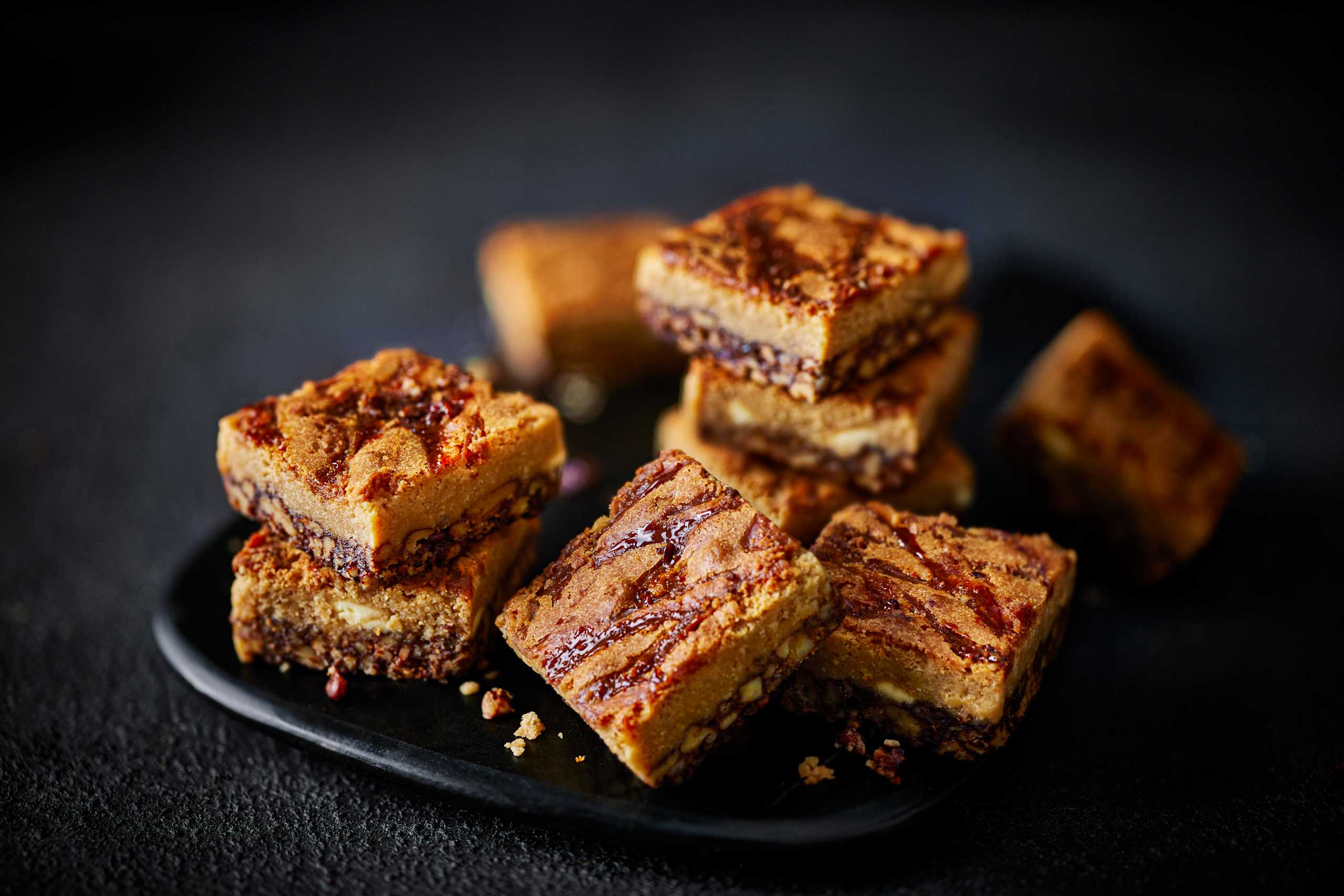 Pecan and Salted Caramel Blondies 2 of 2