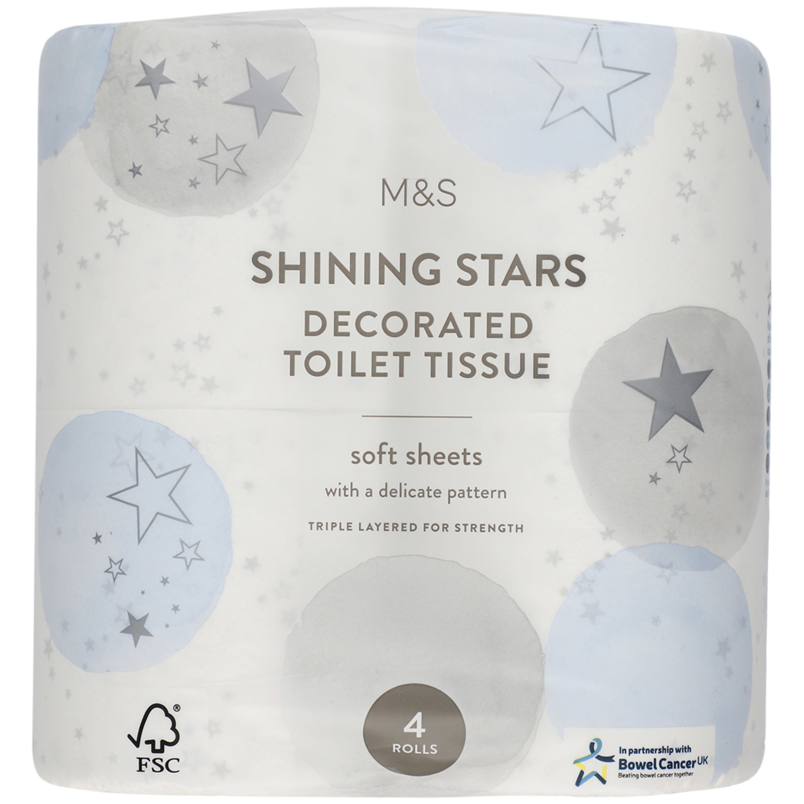 Shining Stars Decorated Toilet Paper 1 of 1