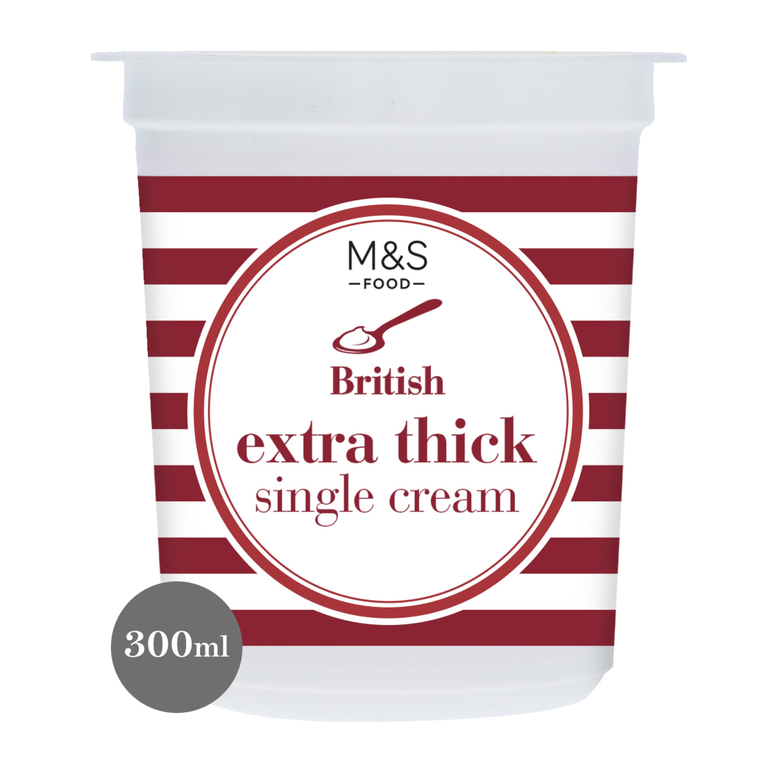 British Extra Thick Single Cream 1 of 1
