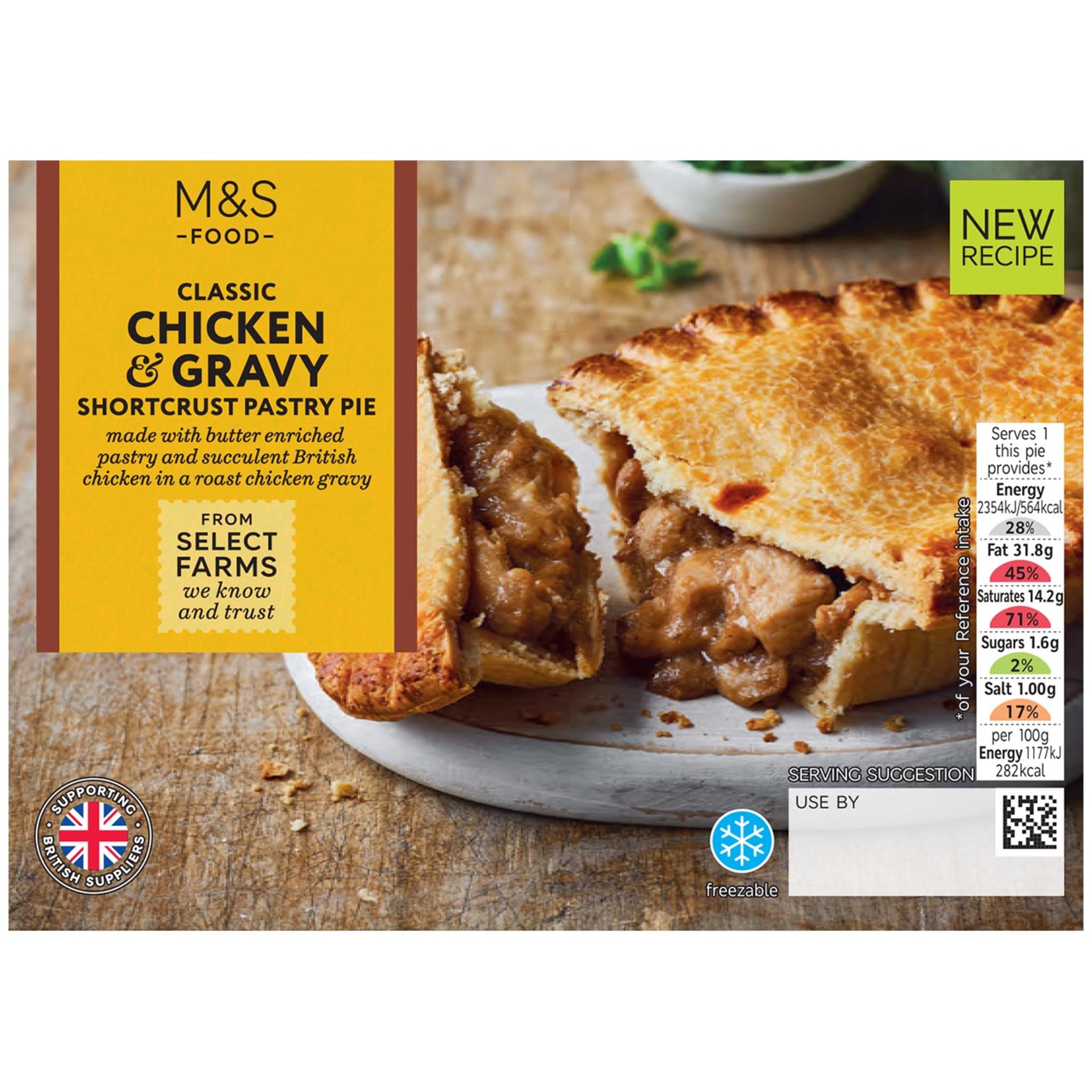 Classic Chicken and Gravy Shortcrust Pie 1 of 1