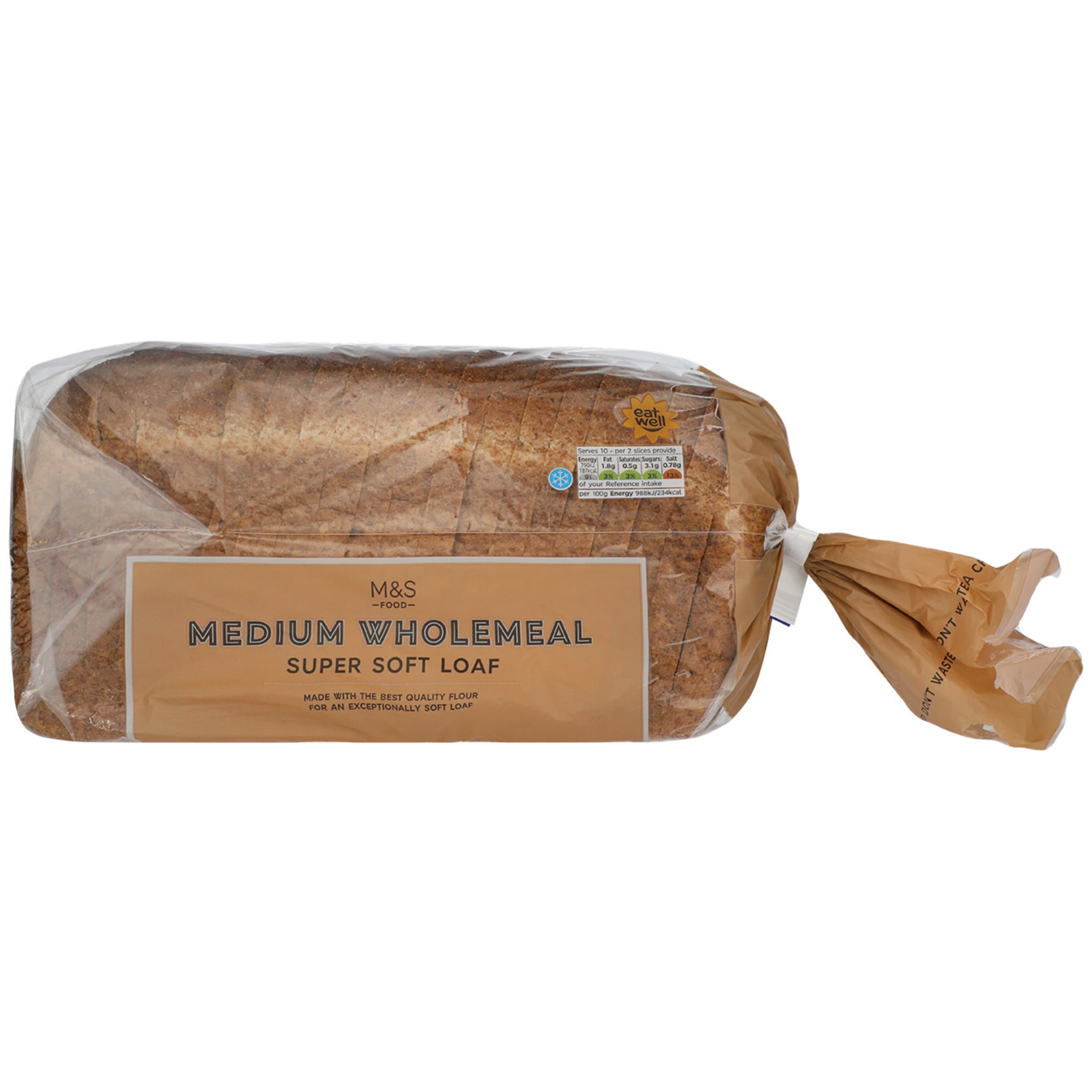 Medium Wholemeal Super Soft Loaf 1 of 1