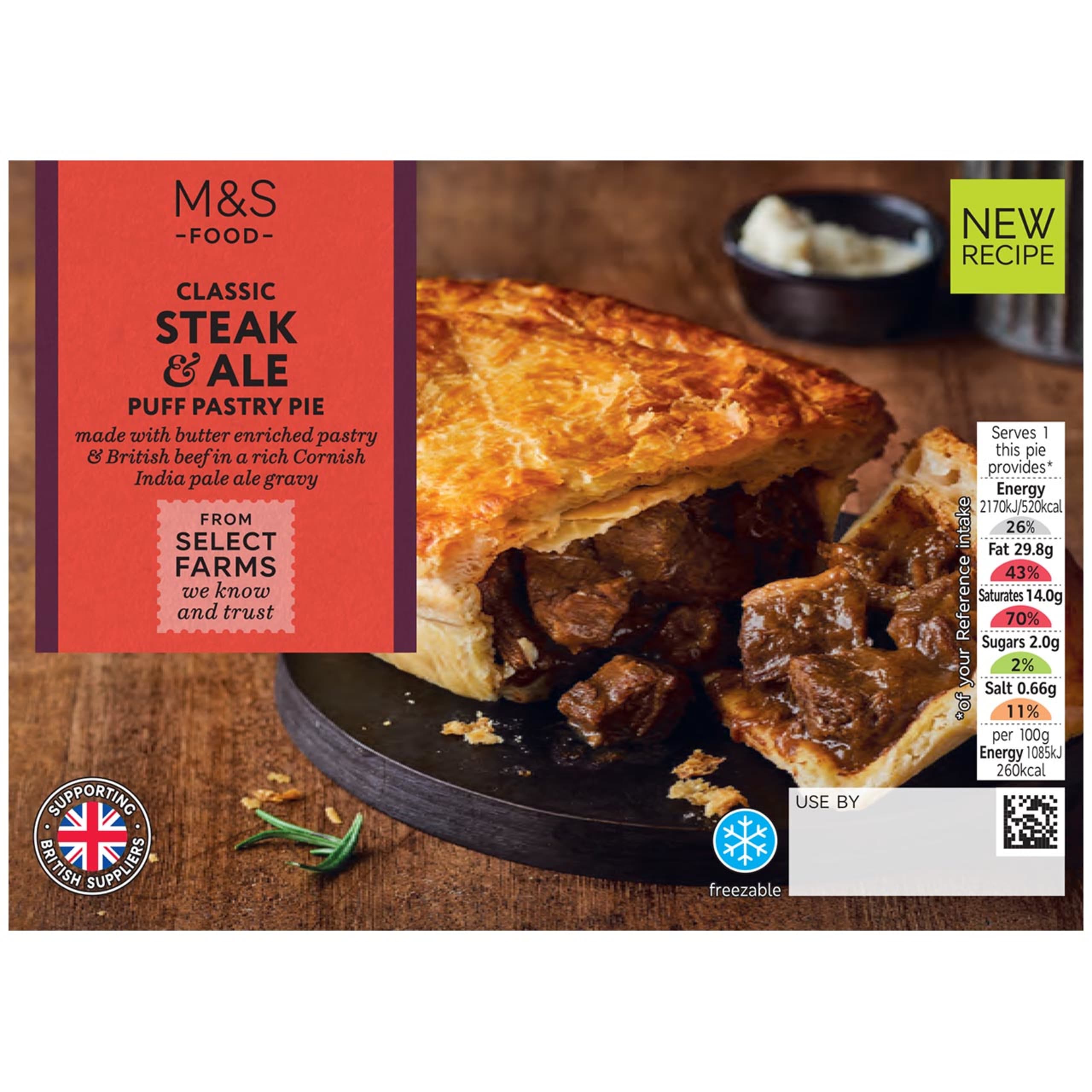 Classic Steak & Ale Puff Pastry Pie 1 of 1