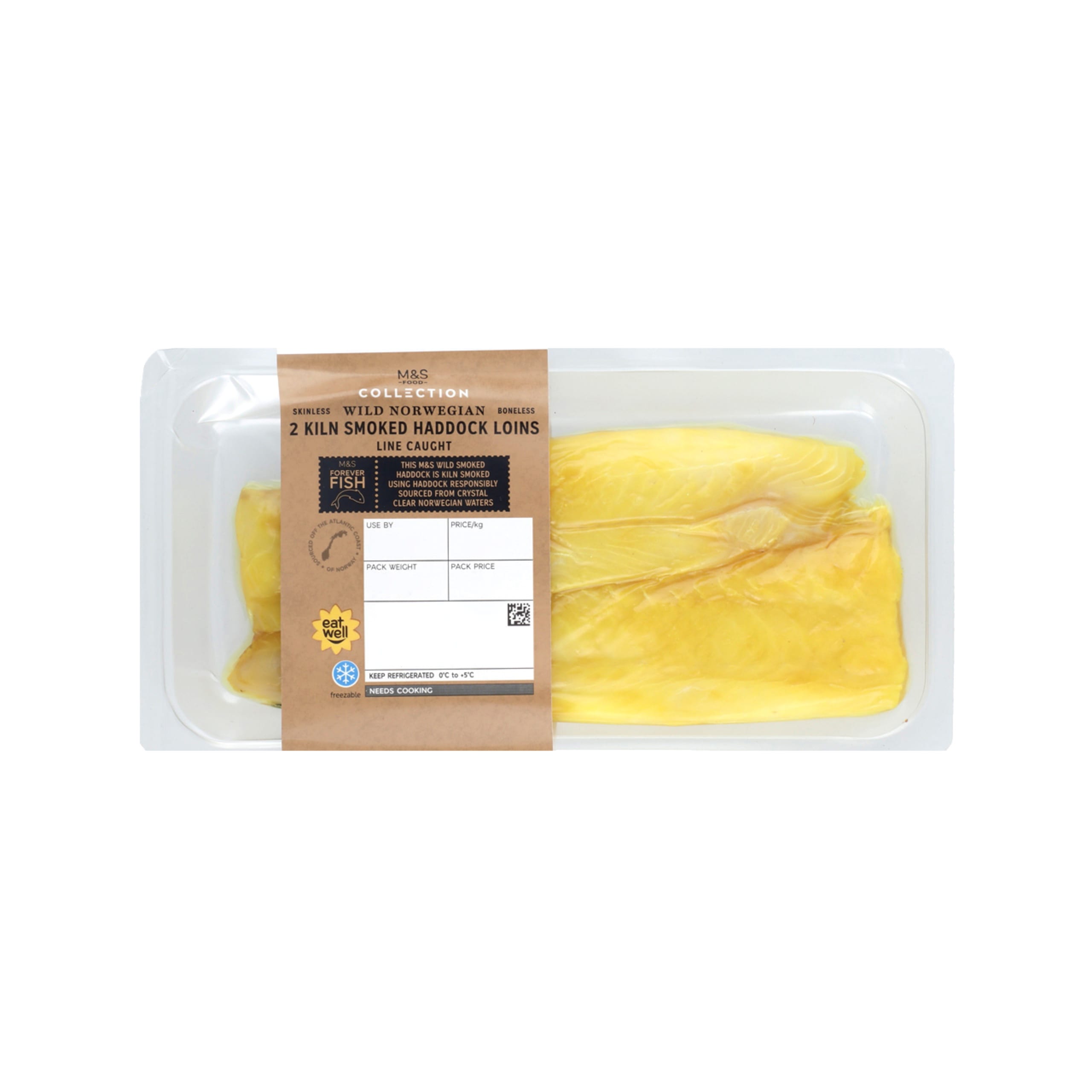 2 Wild Norwegian Smoked Haddock Loins 1 of 1