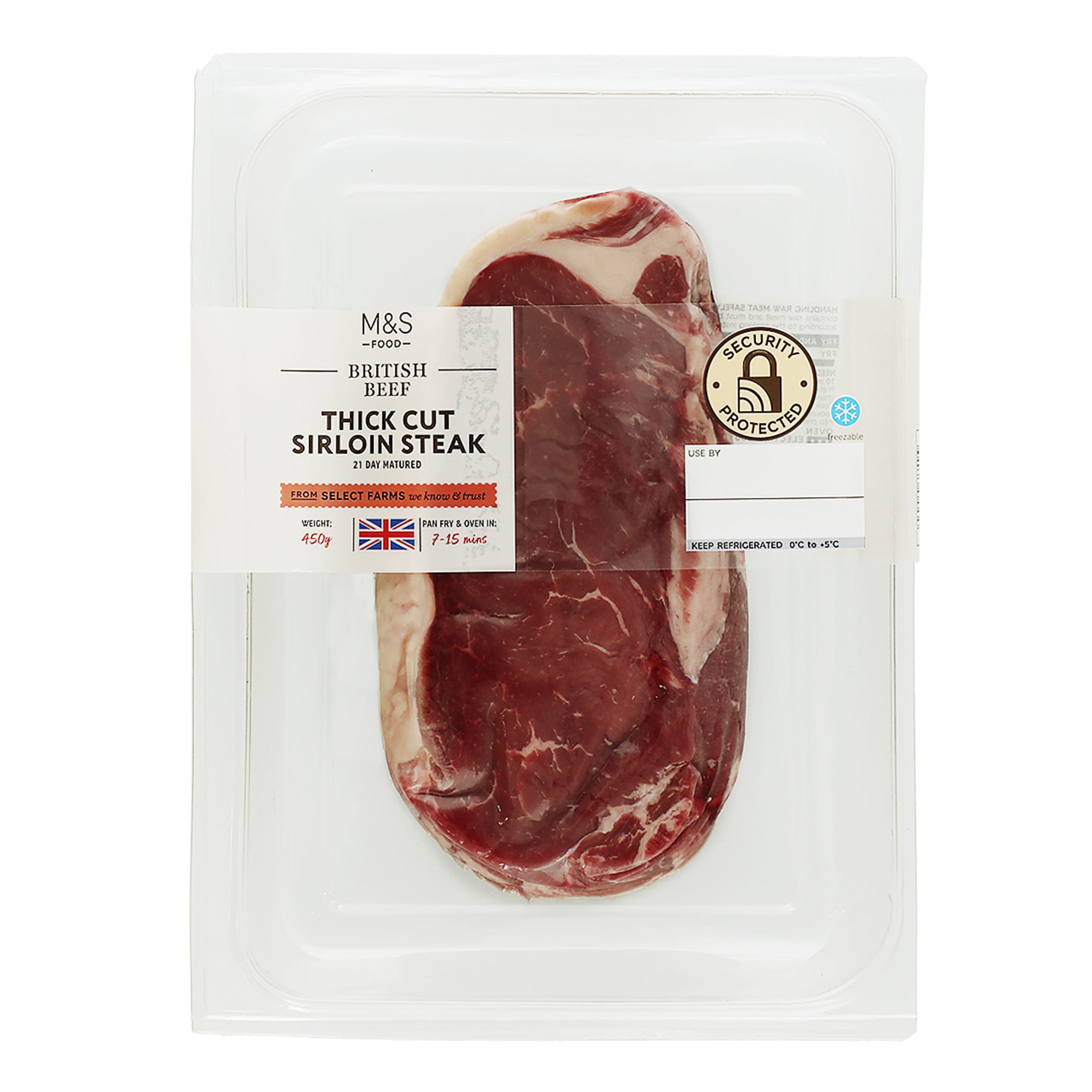 British Beef Thick Cut Sirloin Steak 1 of 2