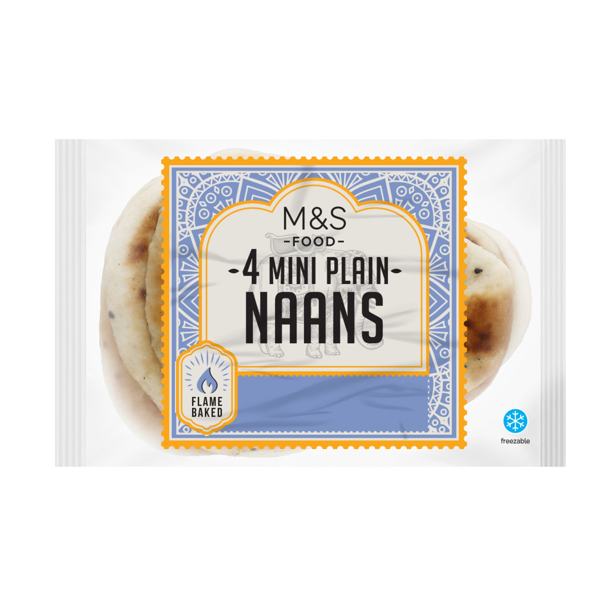4 Mini Plain Naans 1 of 1