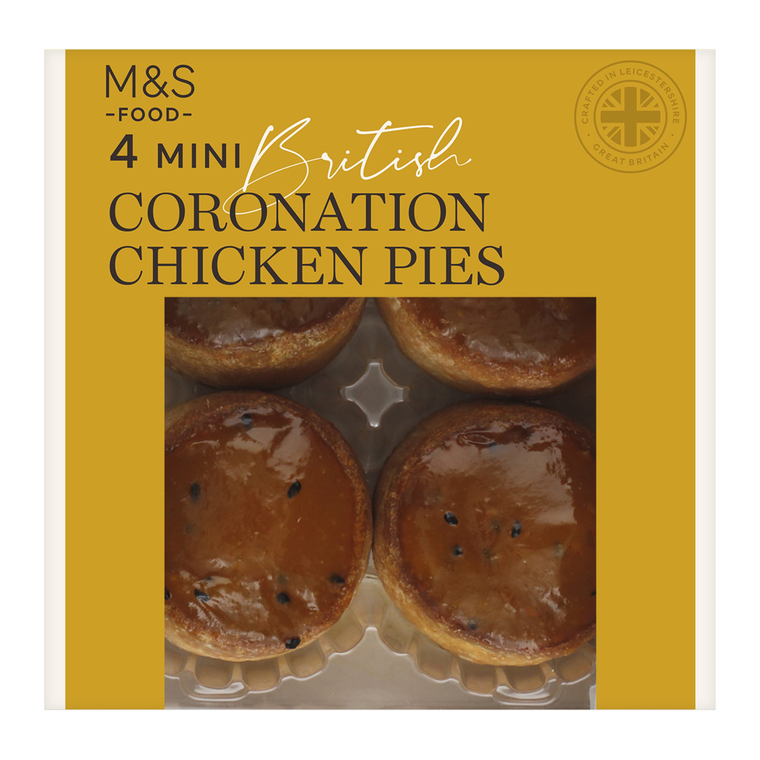 4 Mini Coronation Chicken Pies 1 of 3