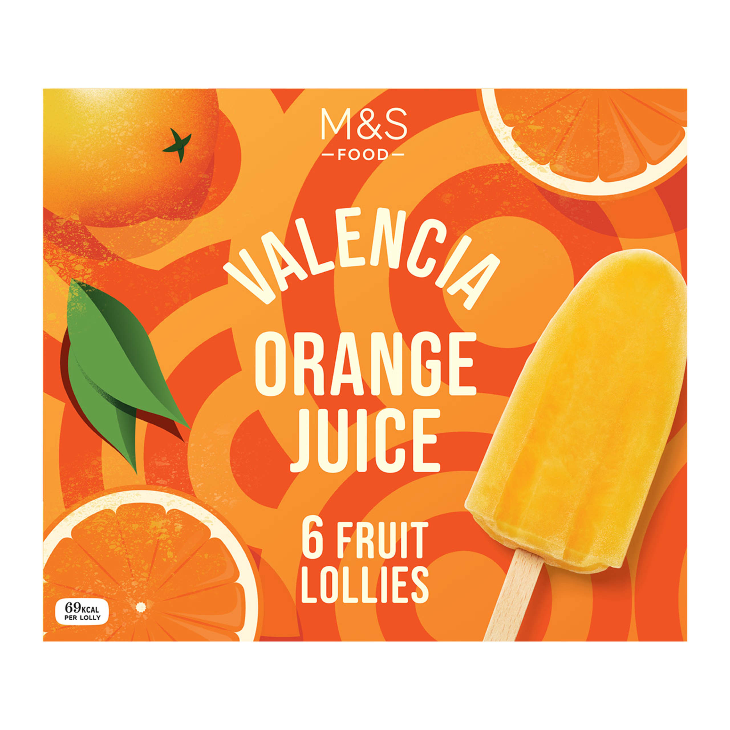 Valencia Orange Juice Fruit Lollies 1 of 2