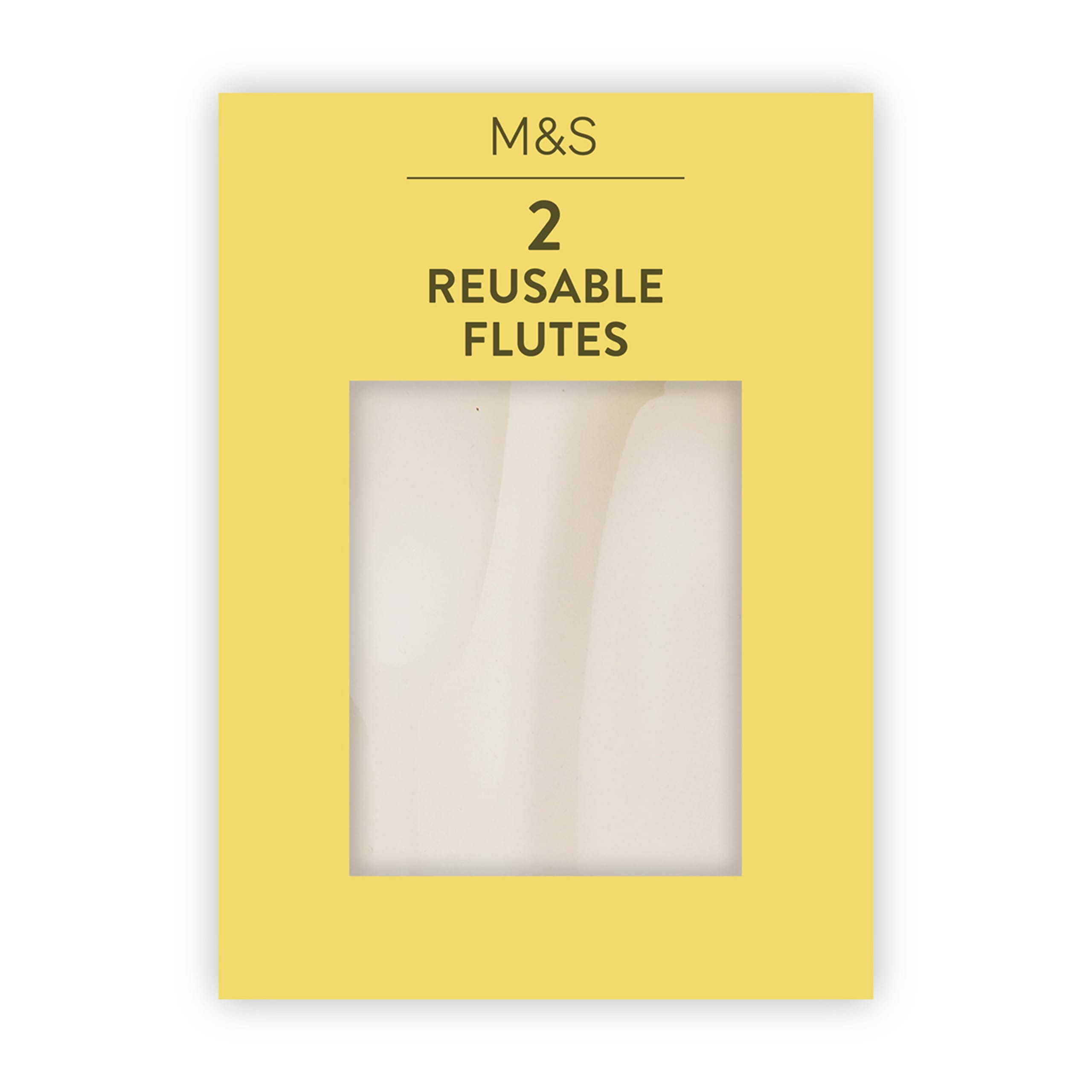 2 Reusable Flutes 1 of 1