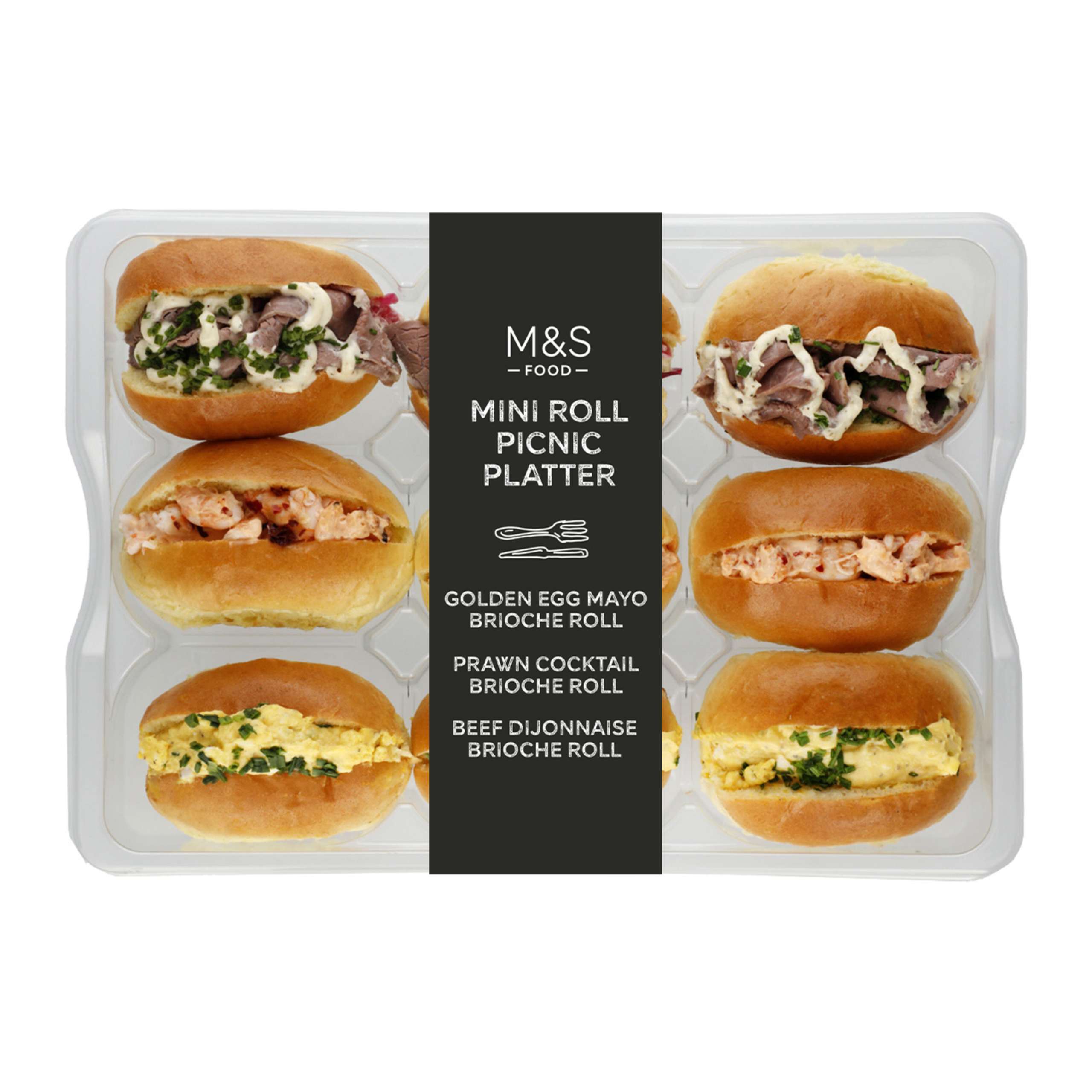Mini Roll Brioche Platter (9 Pieces)