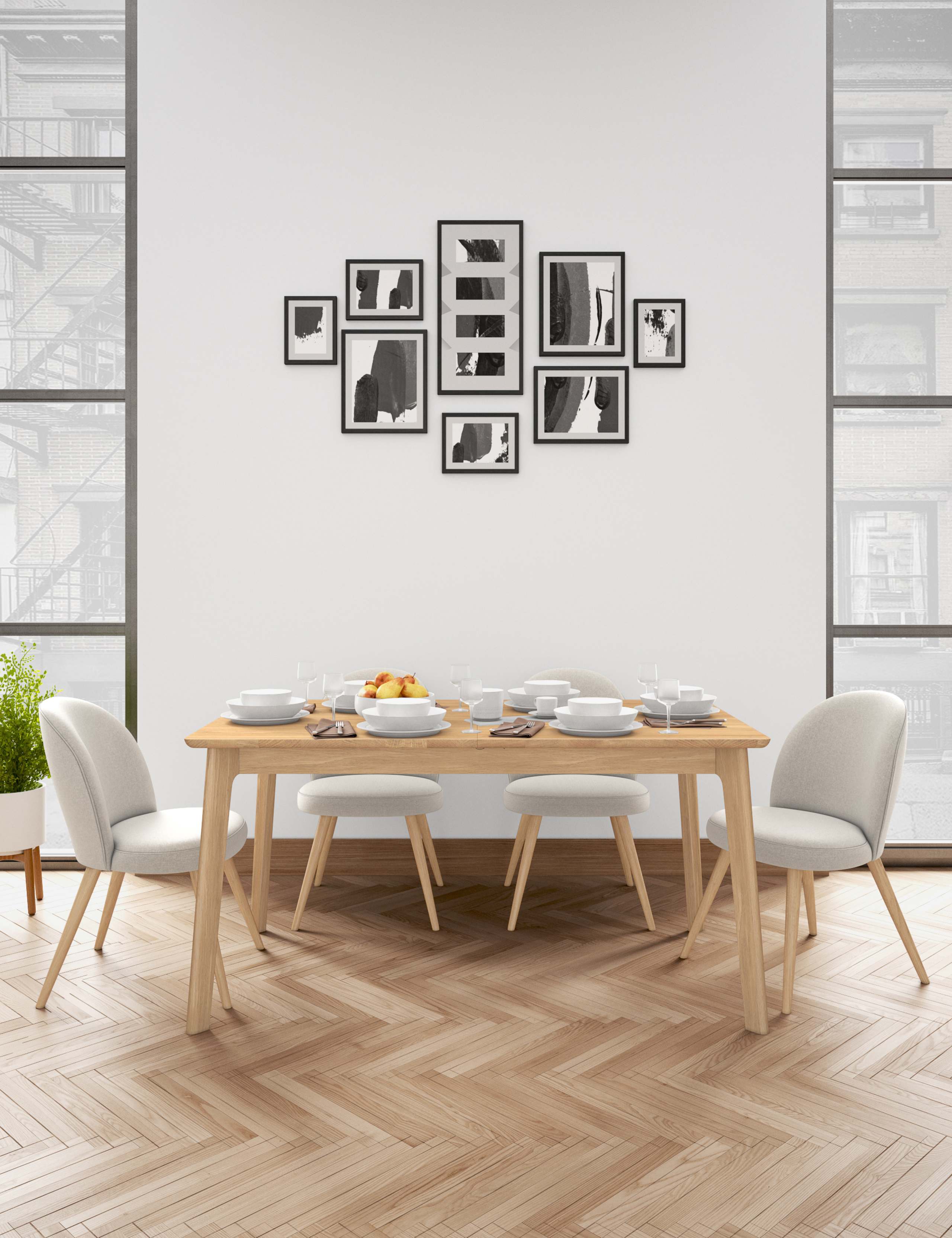 Nord 6-8 Seater Extending Dining Table