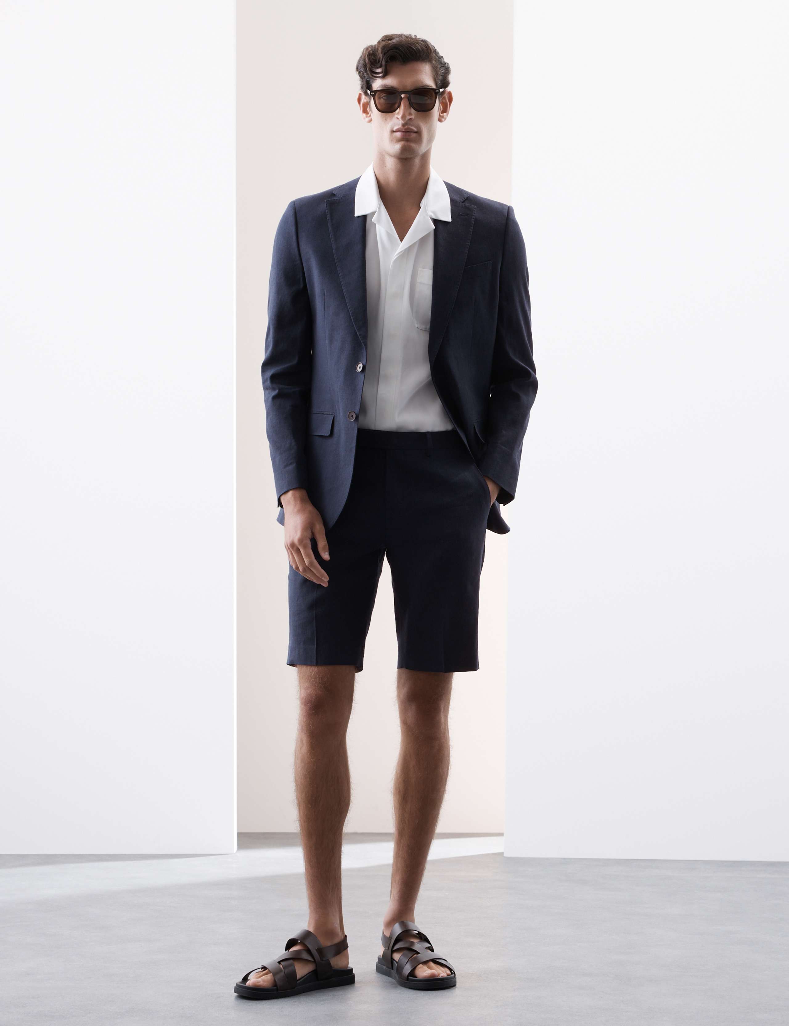 Tailored Fit Italian Performance Linen Blend Suit