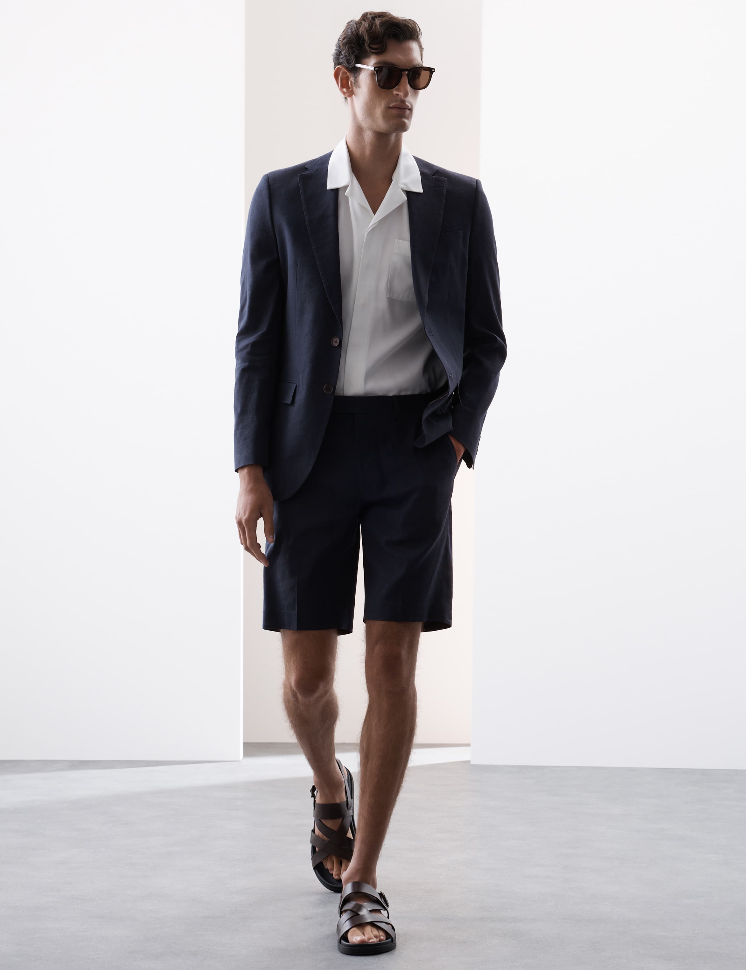 Tailored Fit Italian Performance Linen Blend Suit 2 of 6