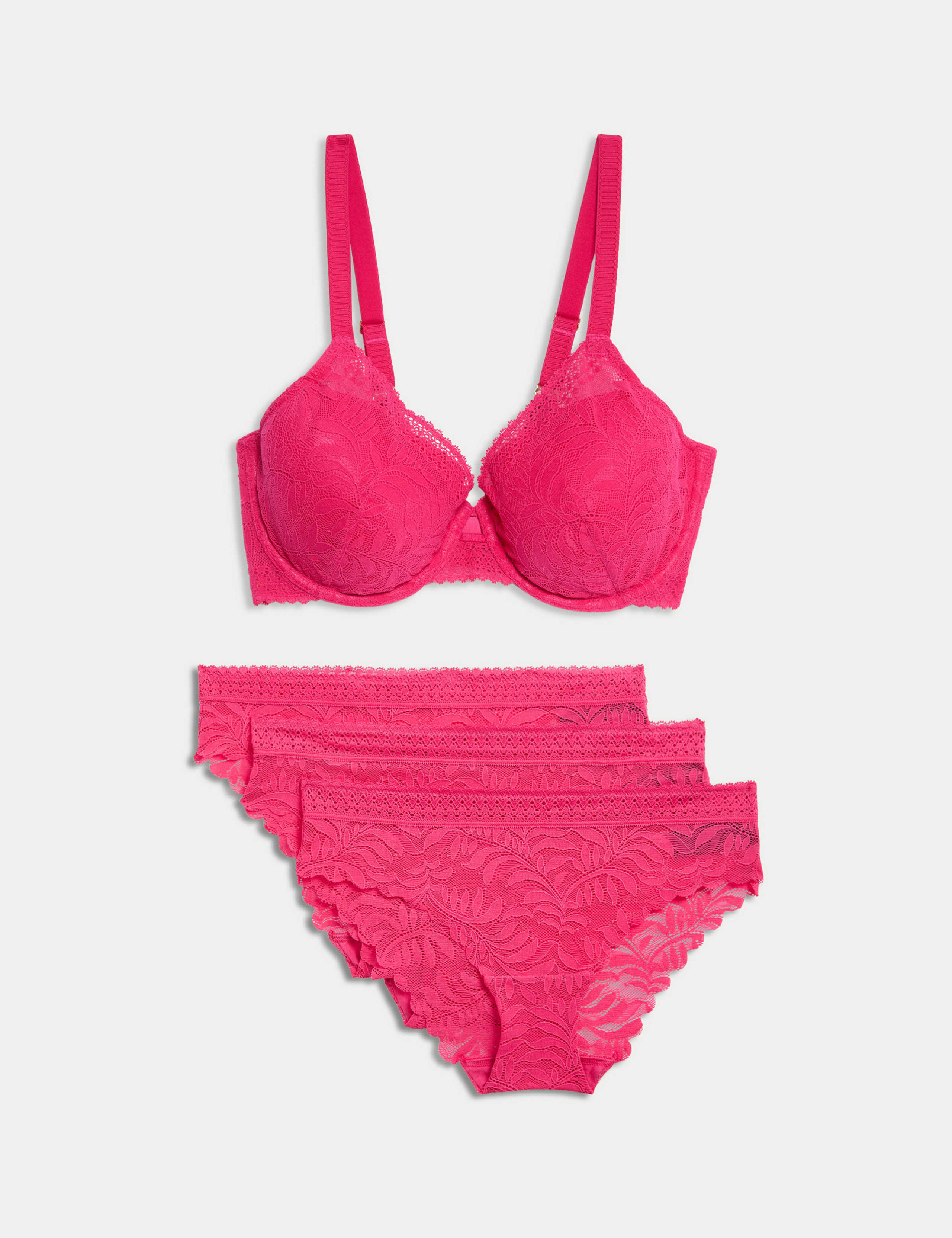 Flexifit™ Lace Wired Full Cup Bra Set A-E 1 of 6