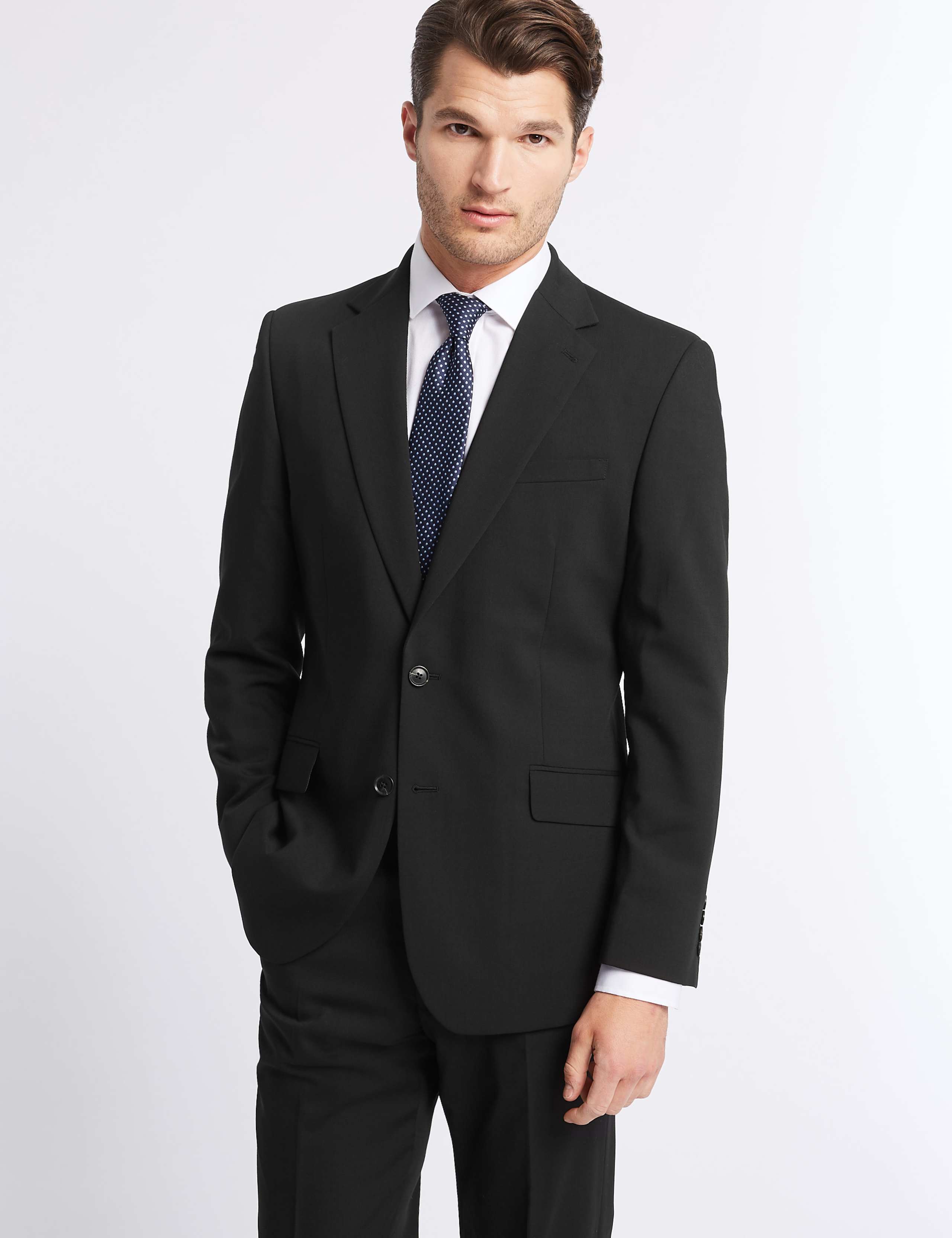 Black Regular Fit Suit 3 of 9