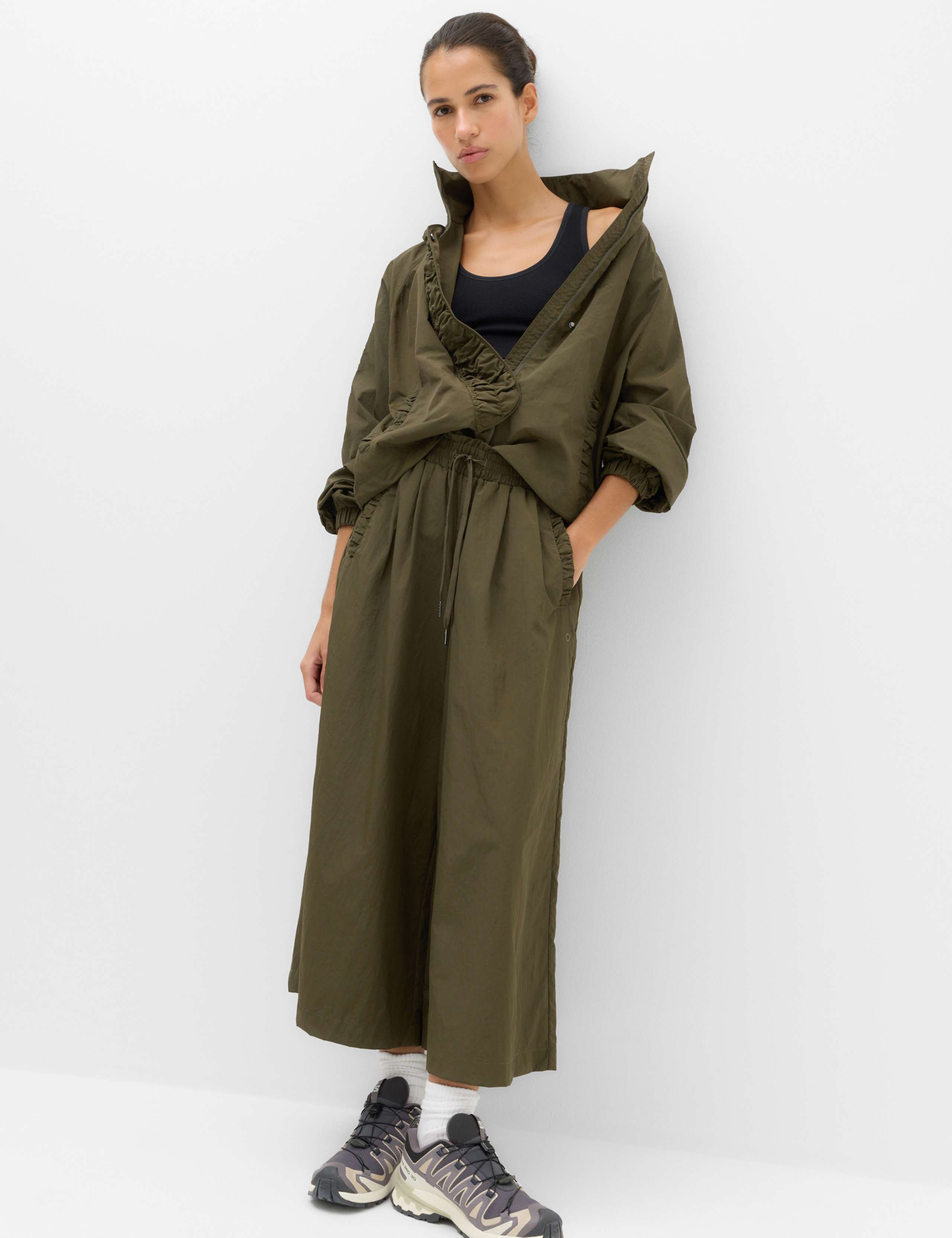 Woven Jacket & Culotte Set