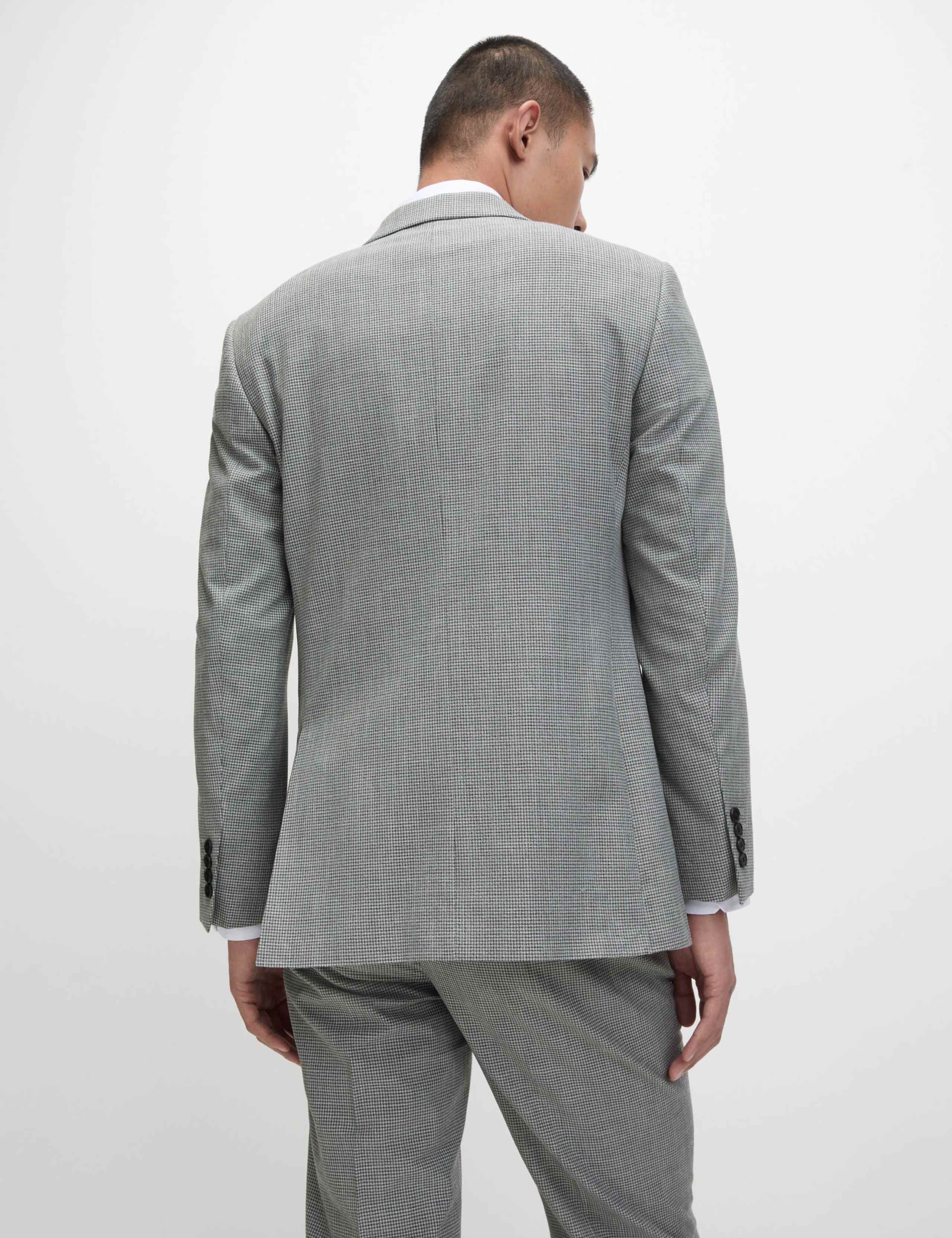 Regular Fit Textured Puppytooth Suit 2 of 6