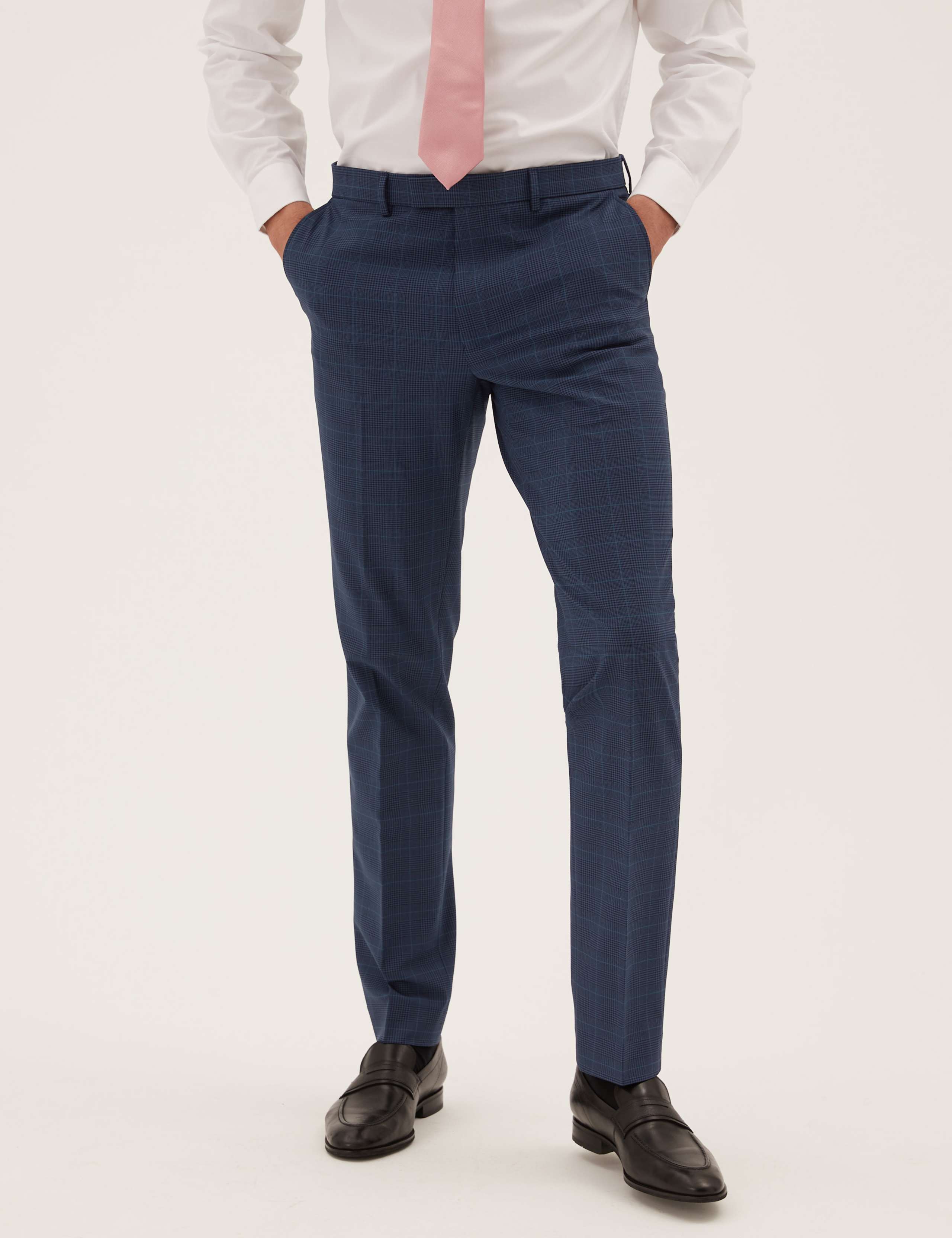 Slim Fit Checked Suit 6 of 7