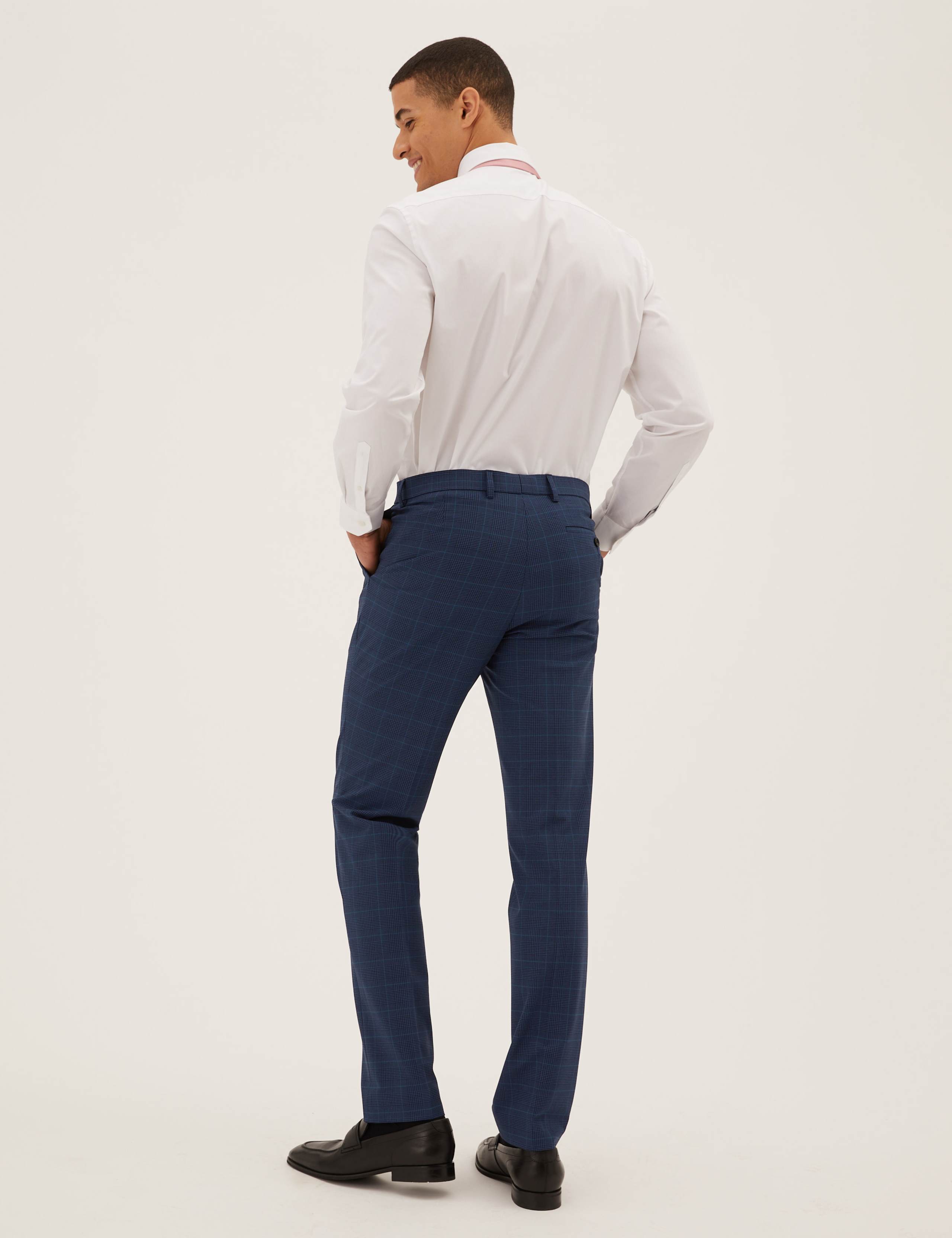 Slim Fit Checked Suit 7 of 7