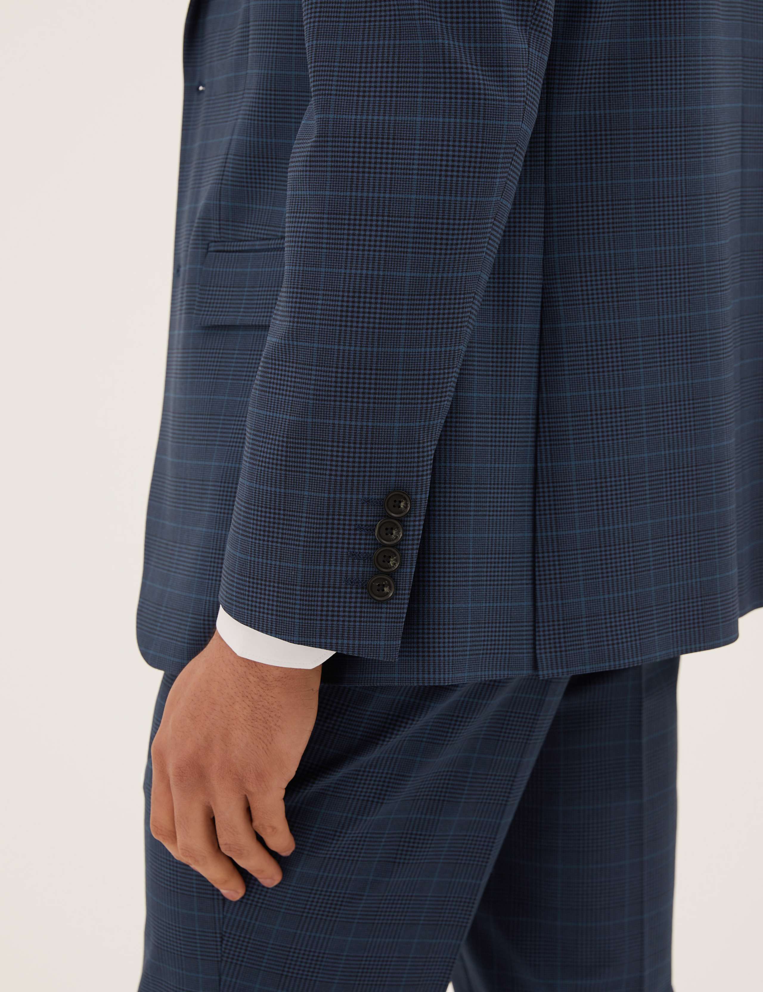 Slim Fit Checked Suit 5 of 7