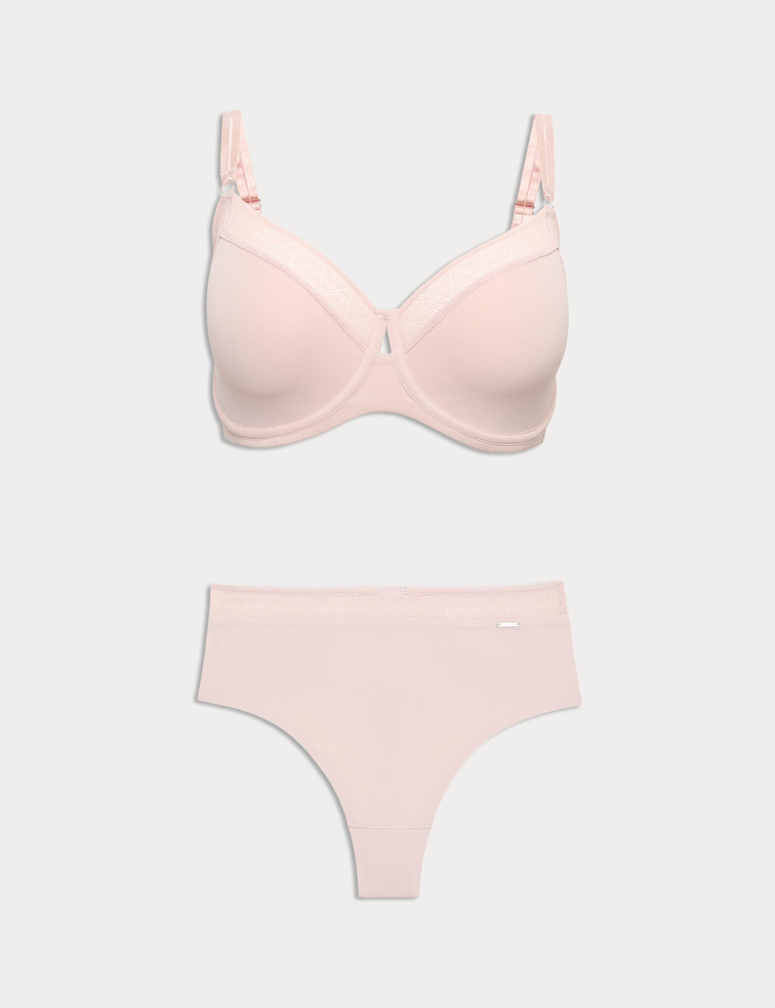 Boston Microfibre Wired Minimiser Bra Set C-G 1 of 6