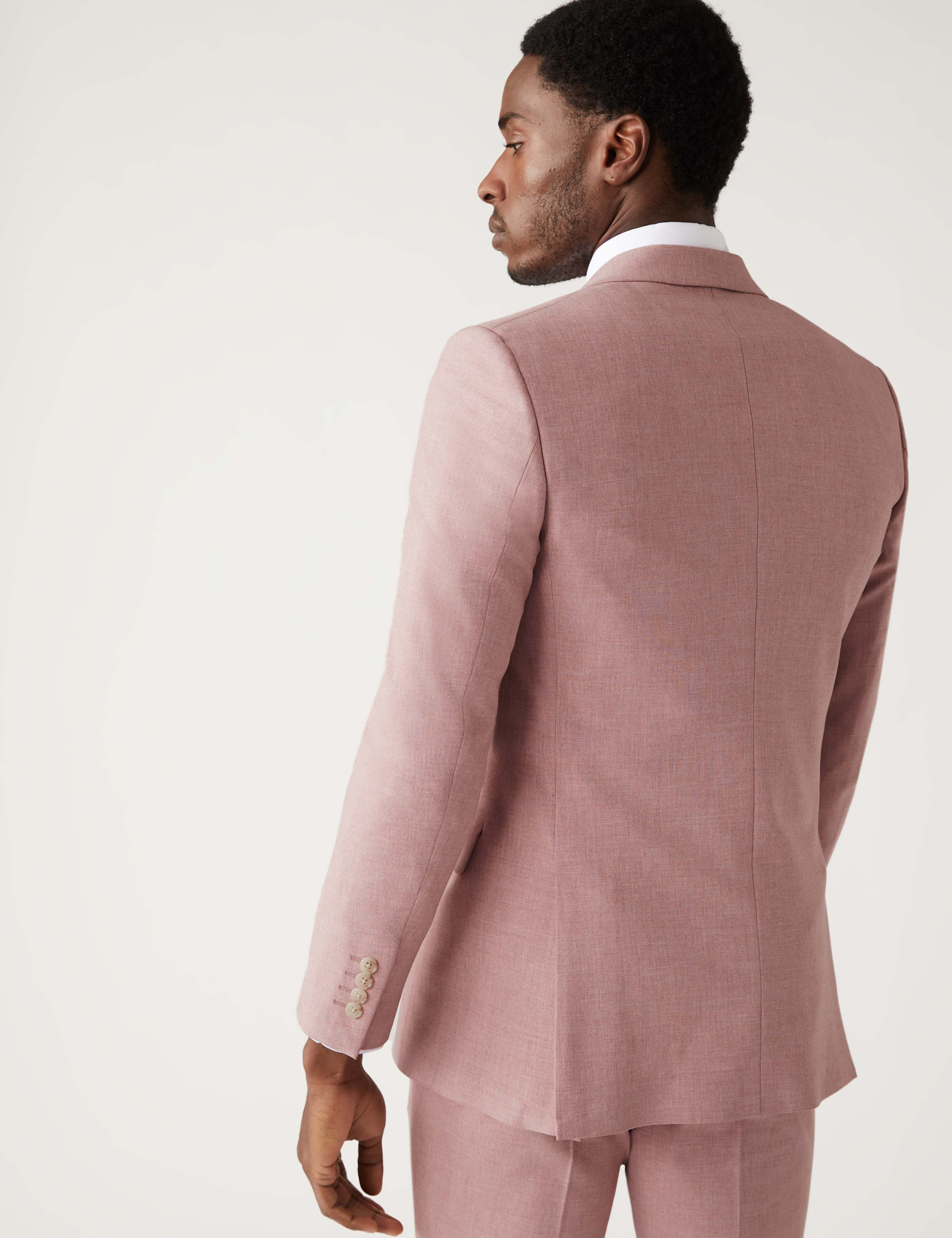 Slim Fit Marl Stretch Suit 2 of 7