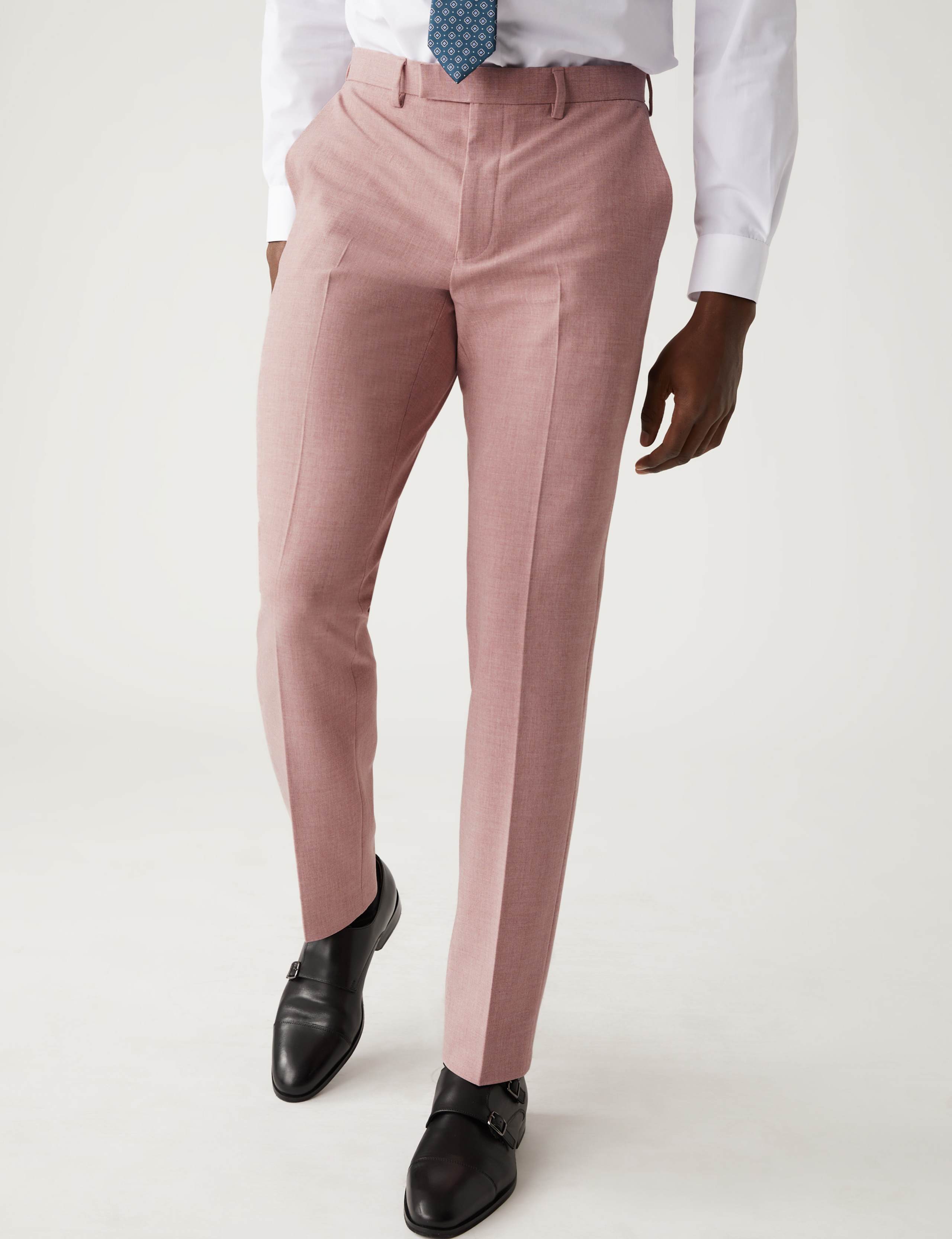 Slim Fit Marl Stretch Suit 6 of 7