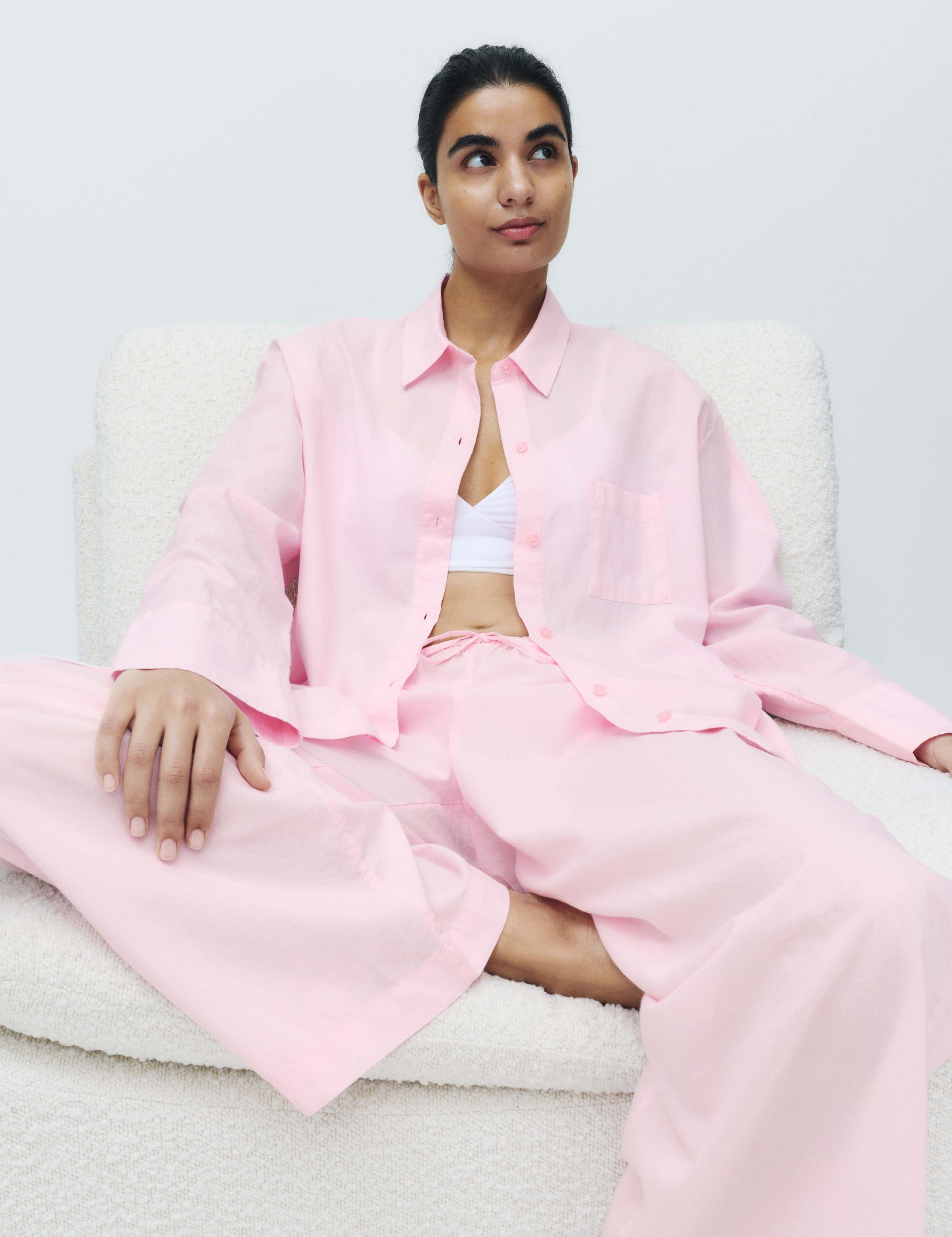 Pure Cotton Chambray Lounge Pyjama Set