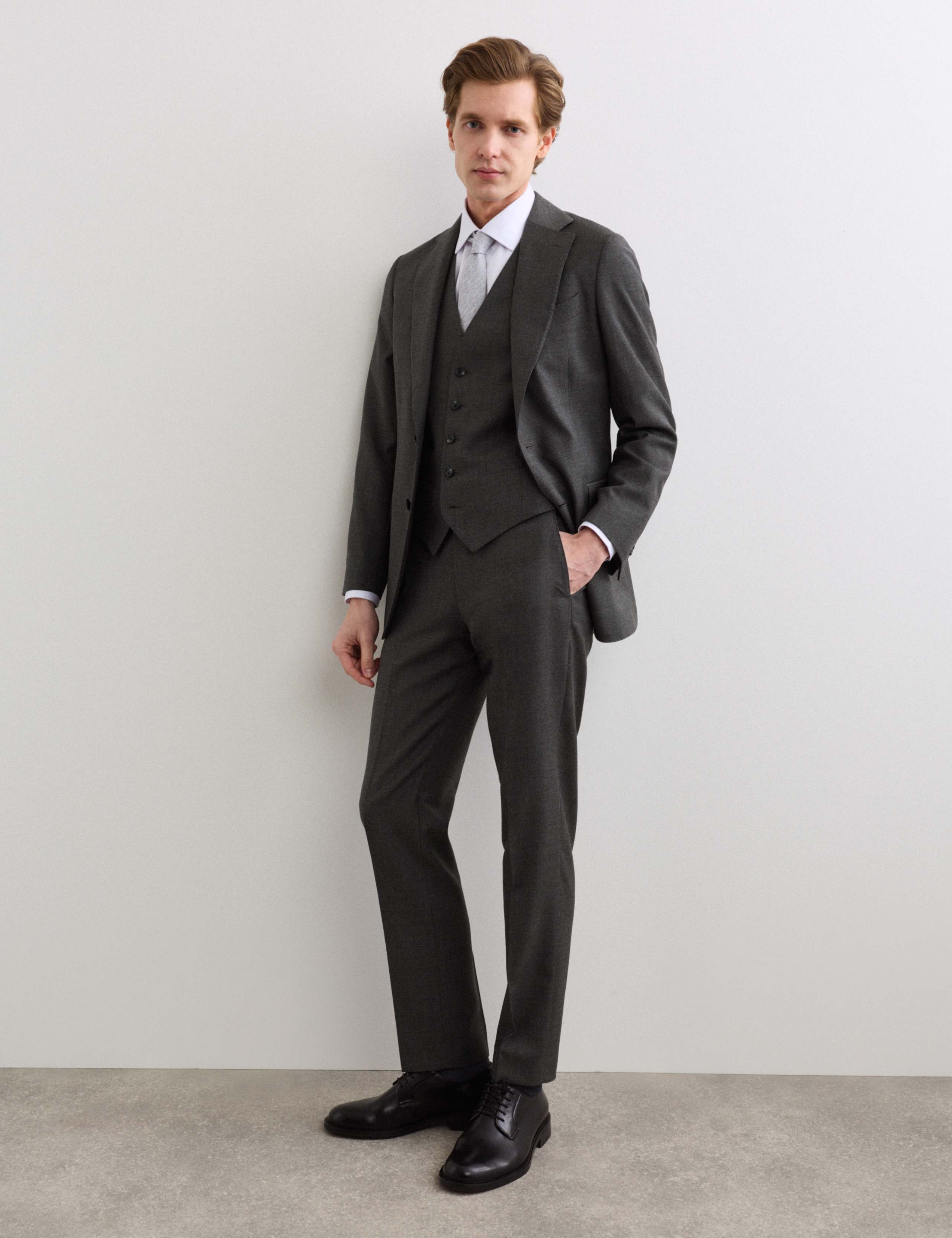 3 Piece Tailored Fit Pure Wool Suit