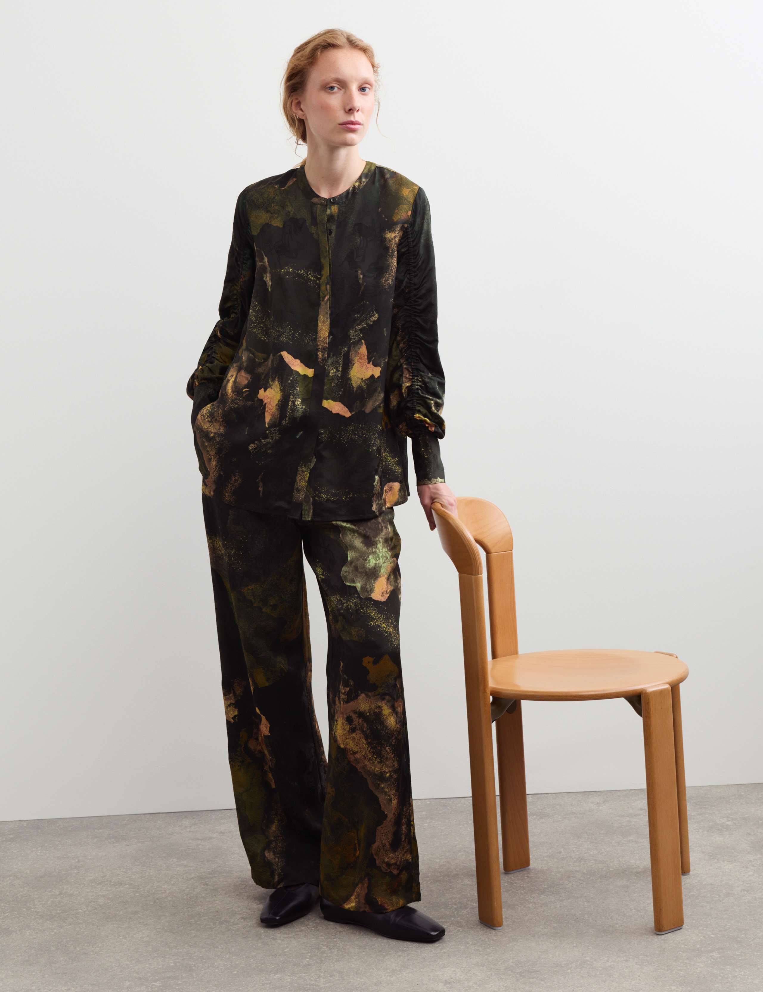 Jacquard Top & Trouser Set